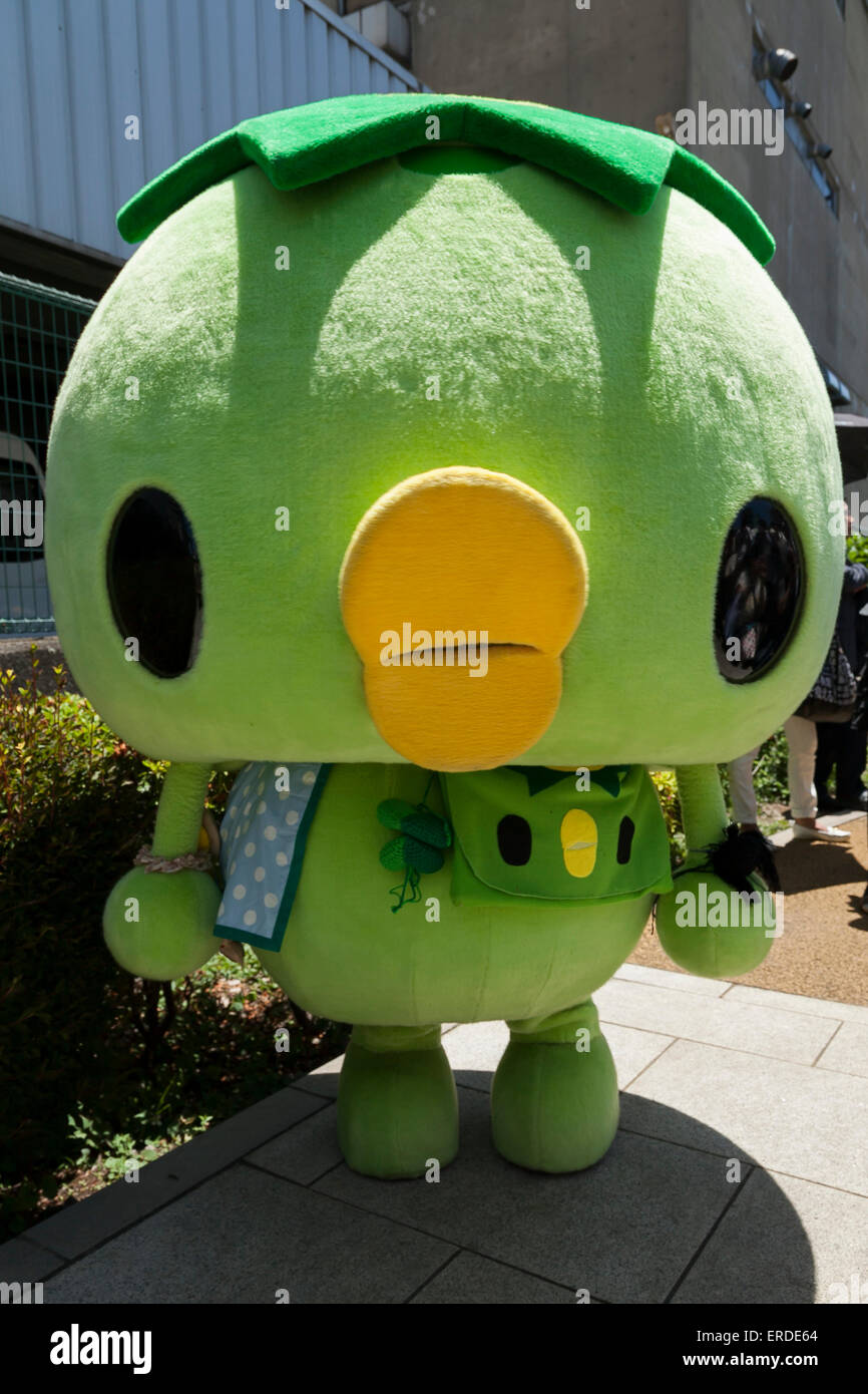Sumida City Maskottchen Kappa-keine-Kotaro posiert für die Kameras während  der '' Zeichen Volksfest in Sumida 2015'' 30. Mai 2015, Tokio, Japan. Das  Festival findet von Sumida Ward, Tokio Skytree Stadt, die lokale