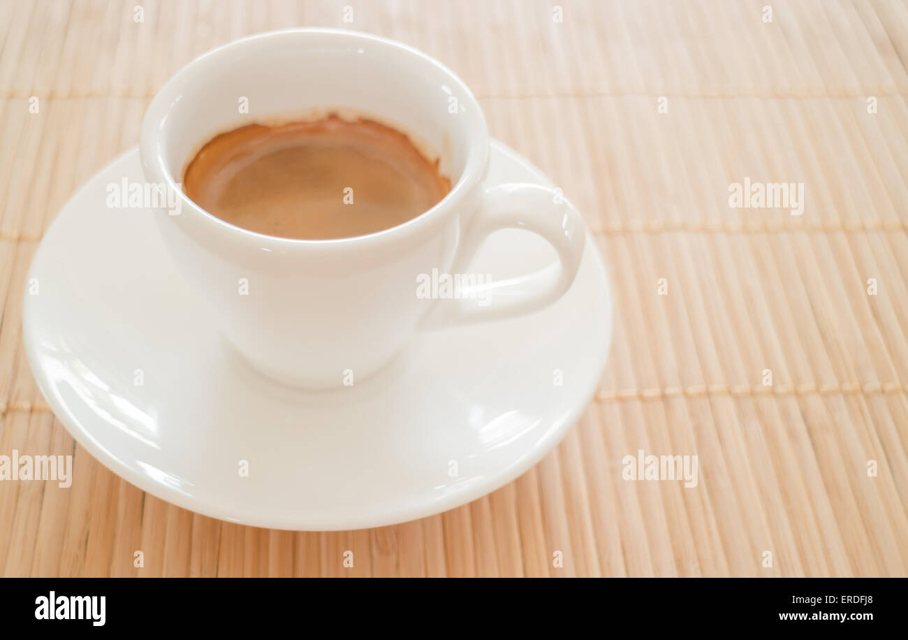 Perfekte Aufnahme der heißen Espresso, Fotoarchiv Stockfoto