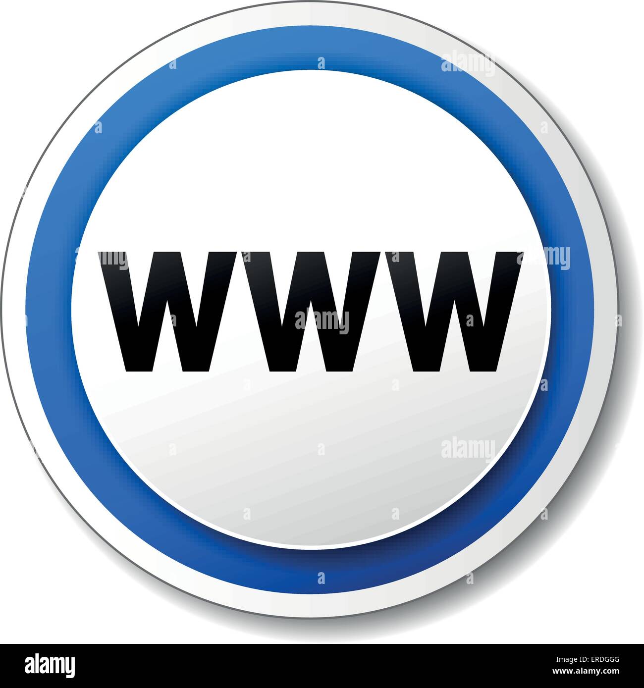 Vektor-Illustration von Schwarz und blau Website Symbol Stock Vektor