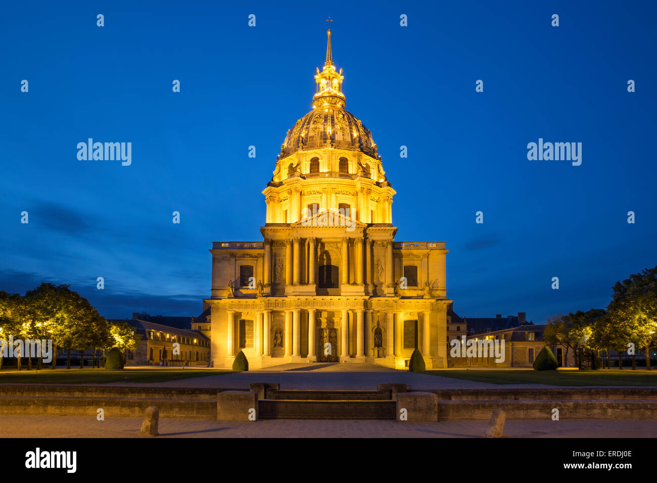 Kapelle Saint-Louis des Invalides, Grabstätte von Napoleon Bonaparte, Paris Frankreich Stockfoto