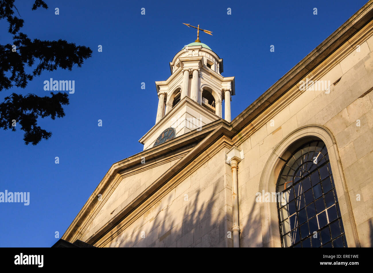 Aussenansicht der Marienkirche die Jungfrau von Thomas Hardwick, 1790, Wanstead, London, England Stockfoto