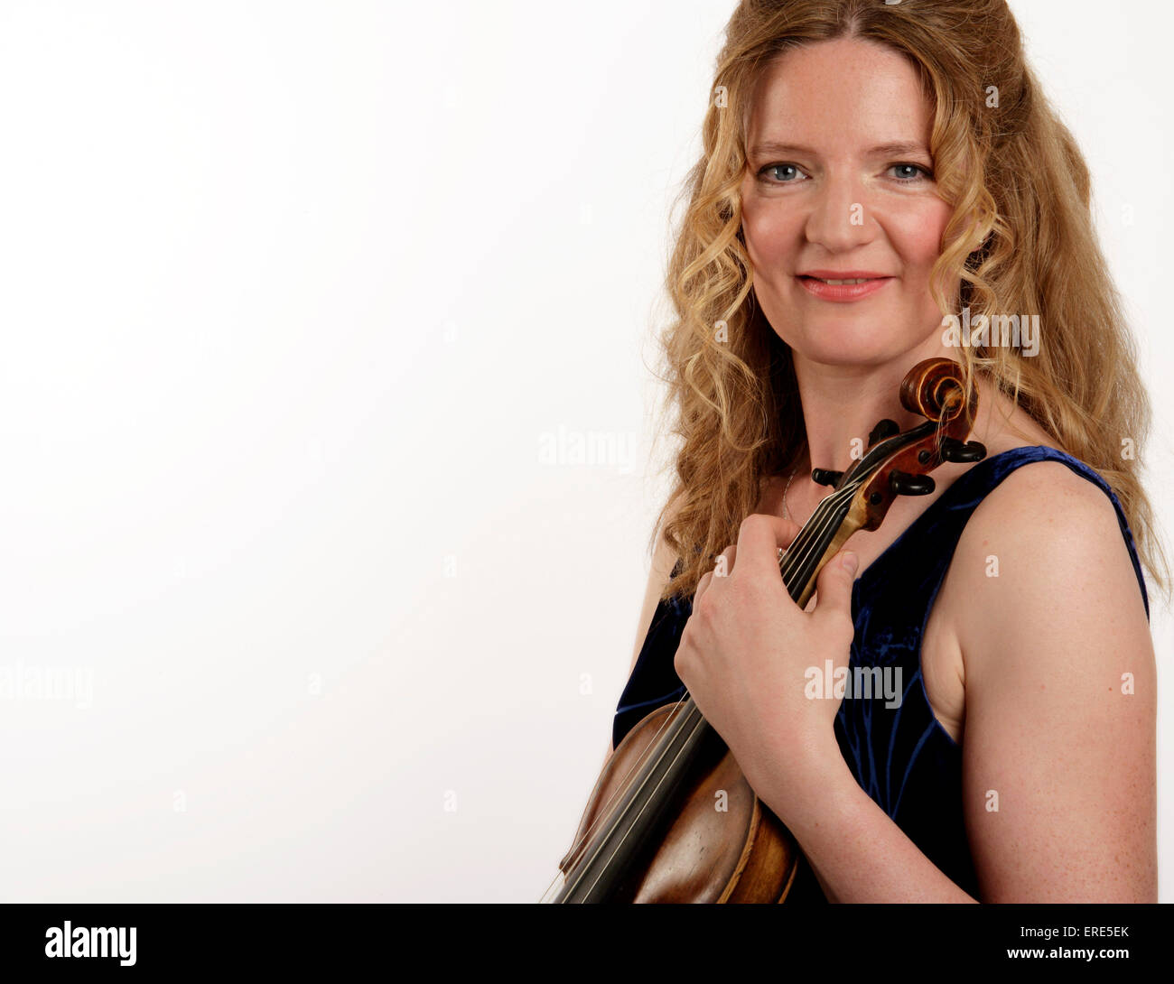 Rachel Podger, britische barocken Geiger (B. 1968), Gast-Leiter des Orchesters des Alters der Aufklärung 2004. Regisseur Stockfoto
