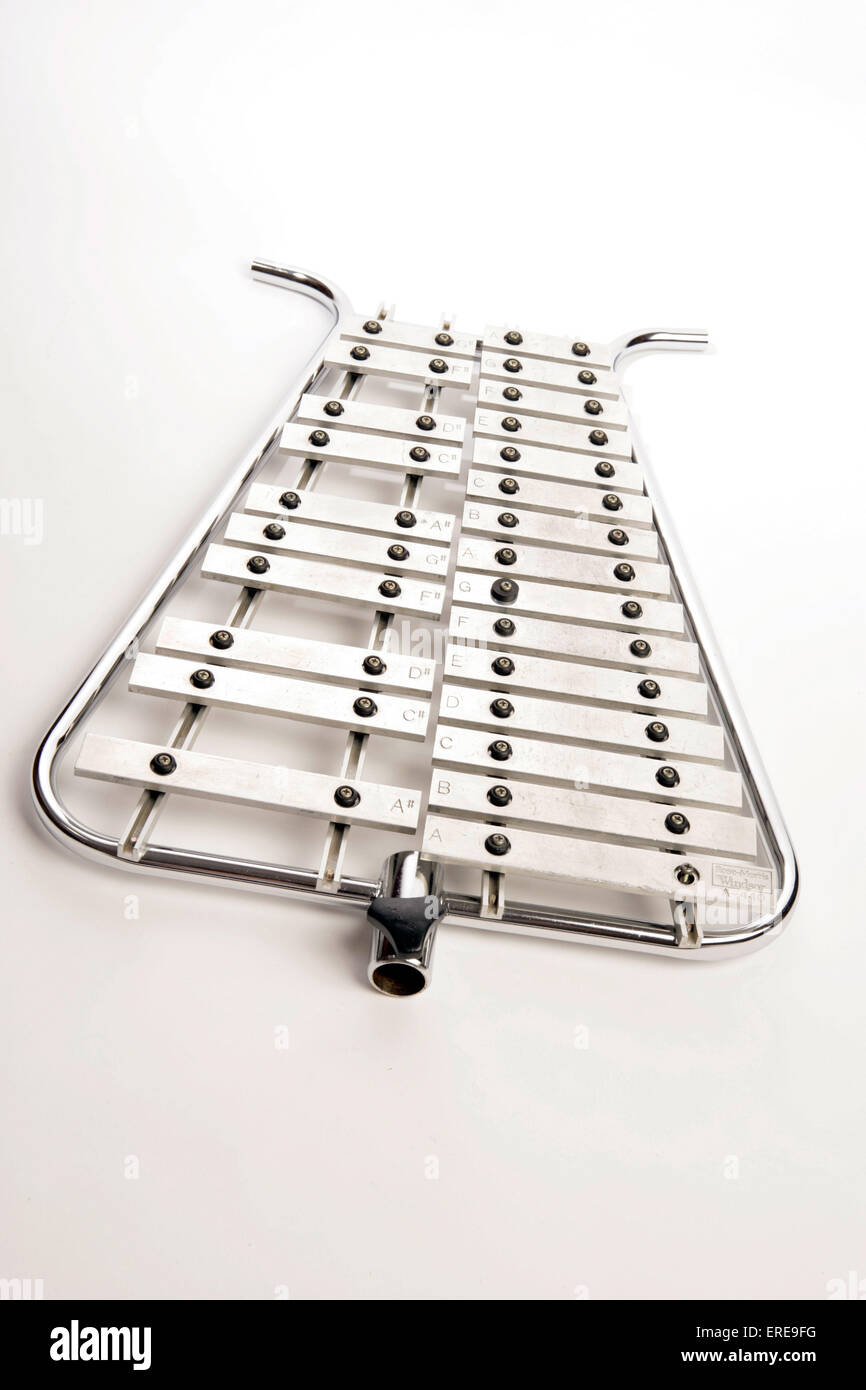 Marching Glockenspiel oder Bell Lyra oder Bell Lyra Stockfoto