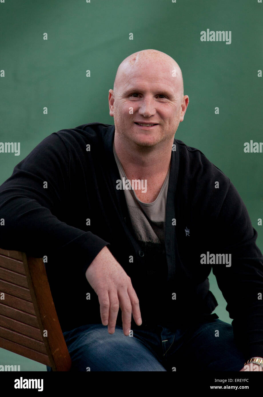 John Hartson beim Edinburgh International Book Festival 2011. Vortrag über seine Memoiren. Ehemaliger walisischer Fußballspieler Stockfoto