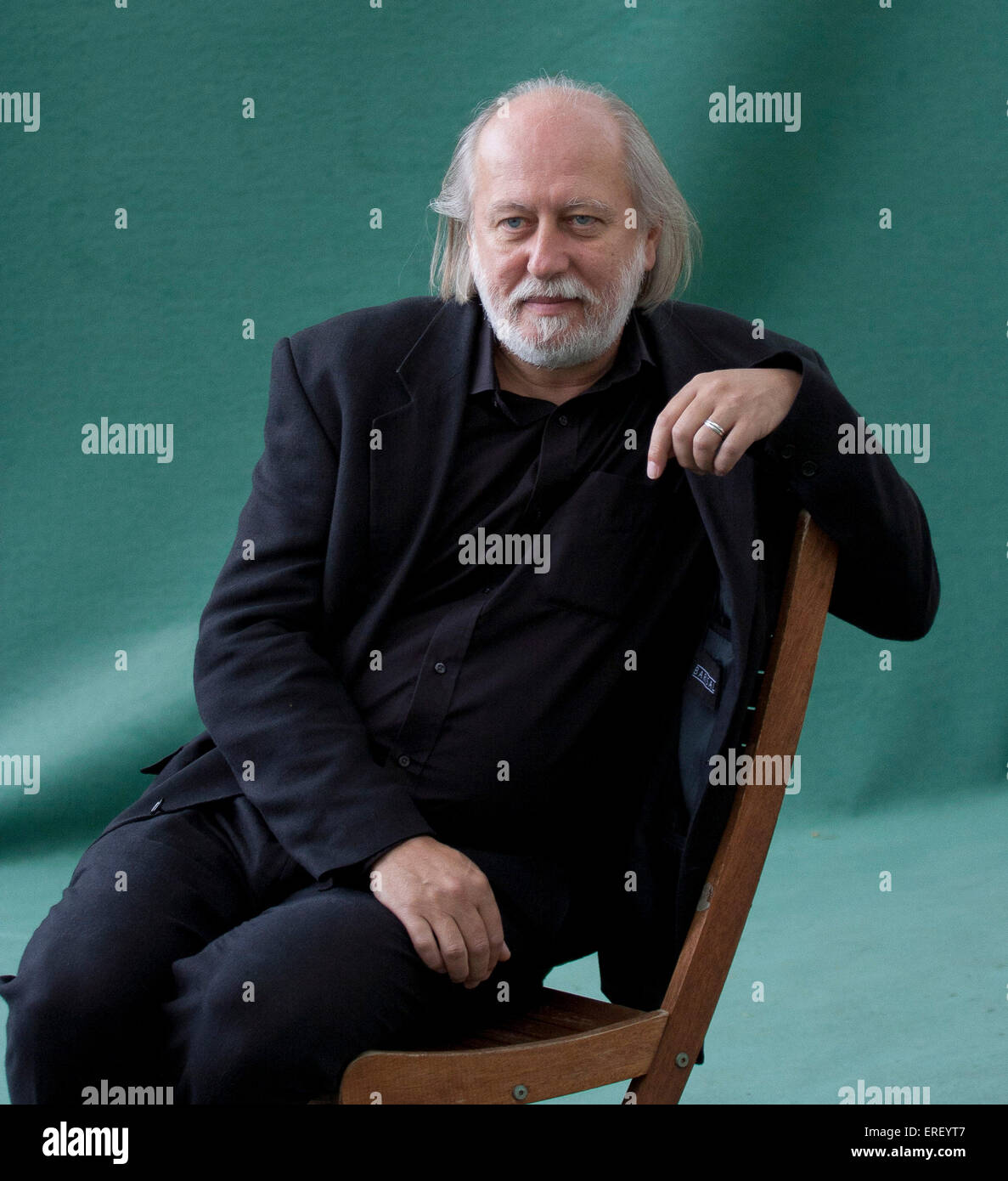 László Krasznahorkai. Buchen Sie beim Edinburgh International Festival 2011.  Ungarische Autor: 5. Januar 1954 -. Stockfoto