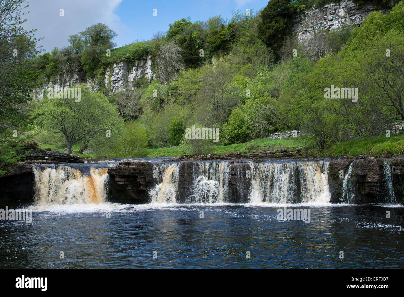 Wainwath fällt auf die Fluß Senke, in der Nähe von Keld, Swaledale im Frühsommer, North Yorkshire, UK. Stockfoto