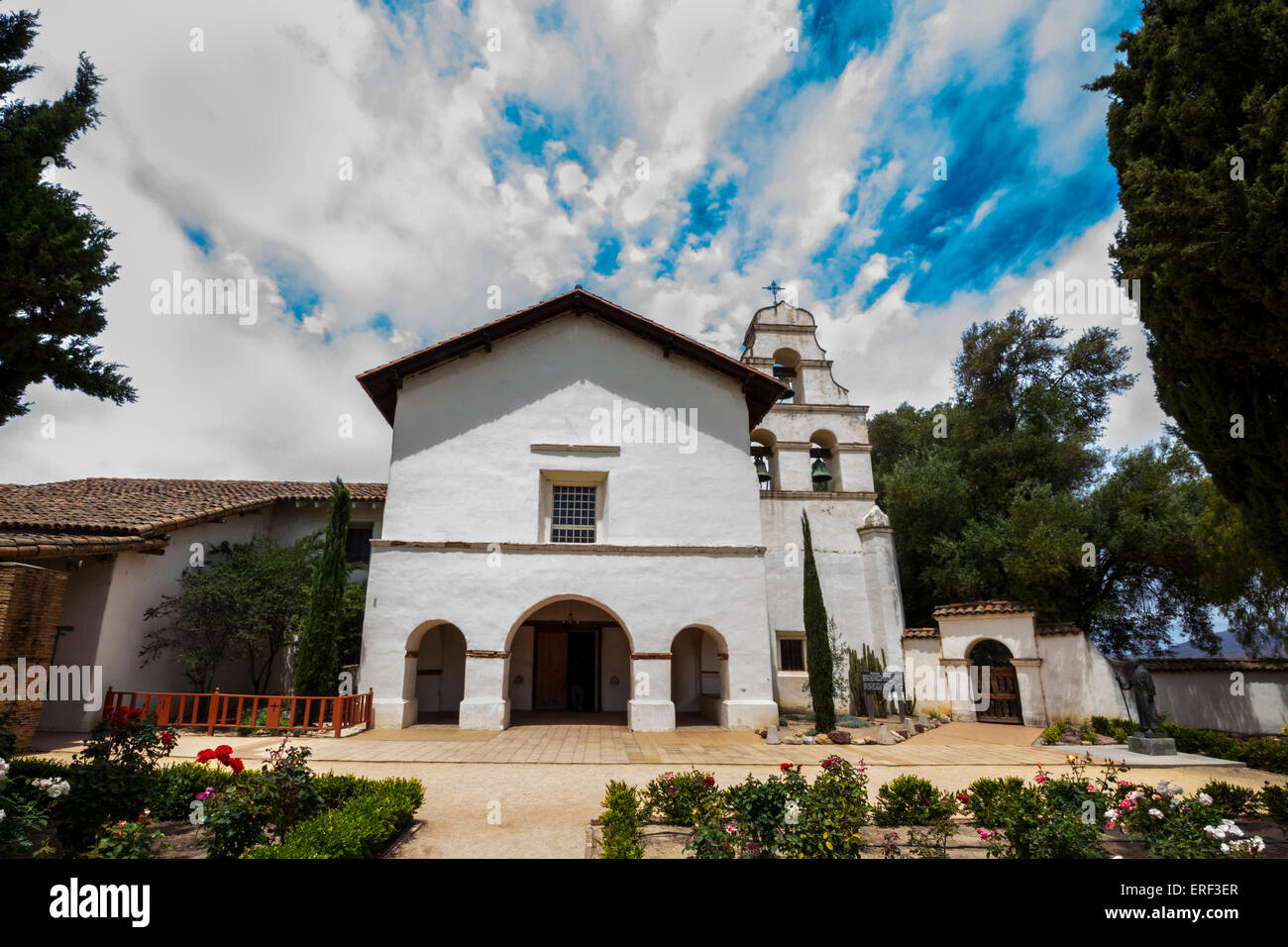 Mission San Juan Bautista in San Juan Bautista Kalifornien Stockfoto