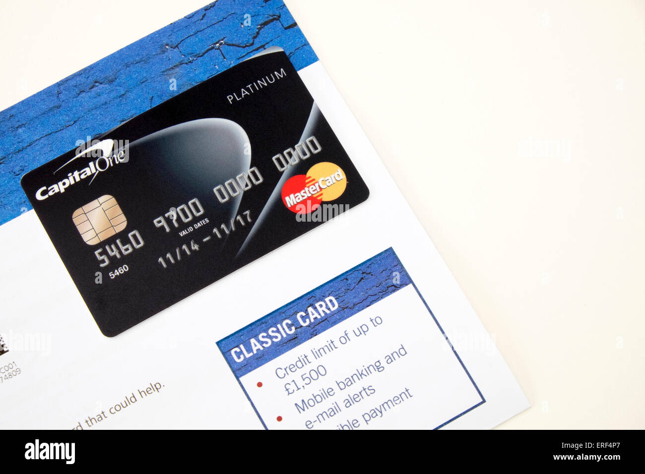Capitol 1 Bank Kreditkarte marketing per direct-mailing Stockfoto