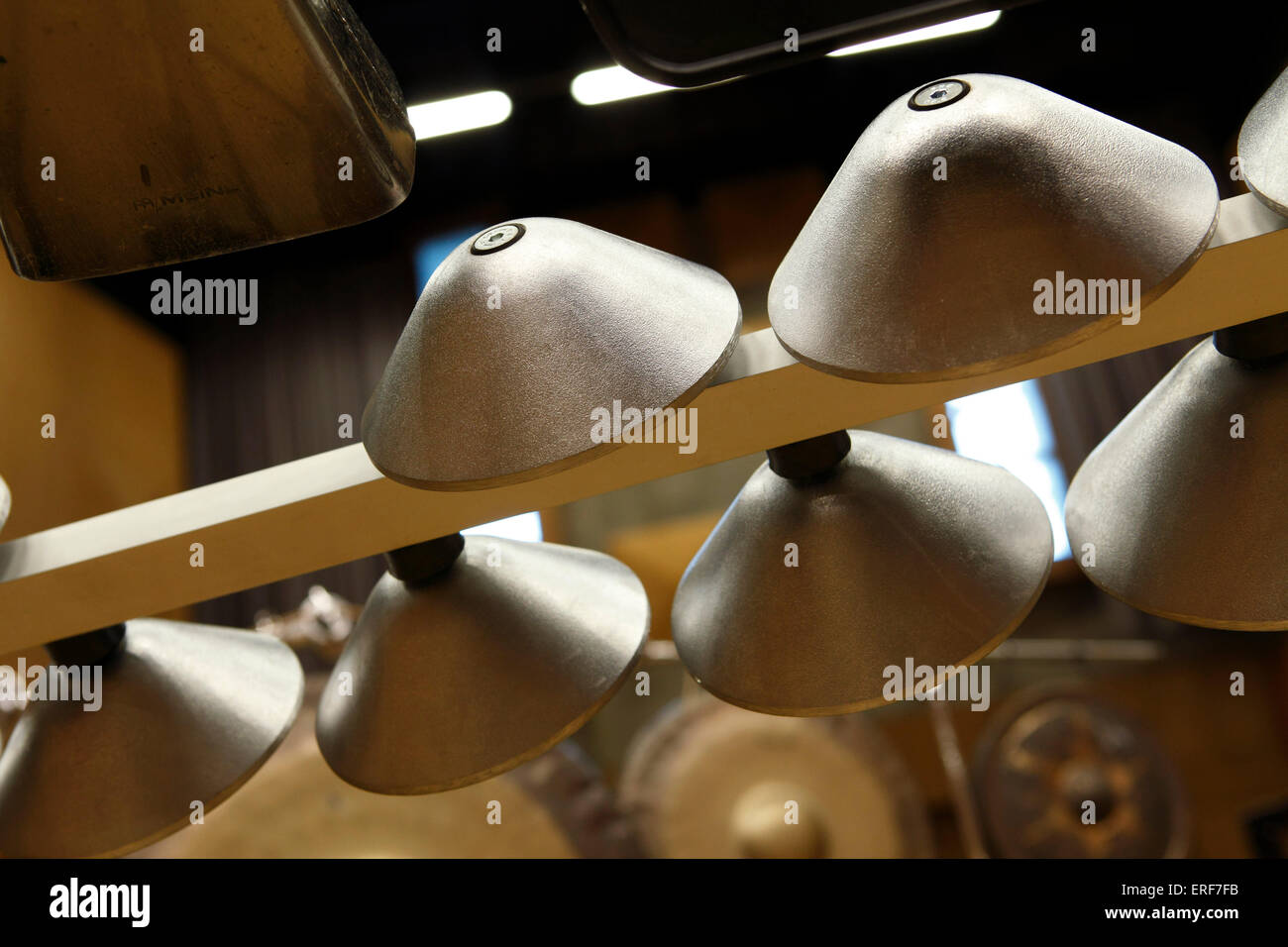 Aluphone, Metall Percussion-Instrument made in Dänemark. Wie an der Eröffnungsfeier der 2012 Olympische Spiele, London, UK. Stockfoto