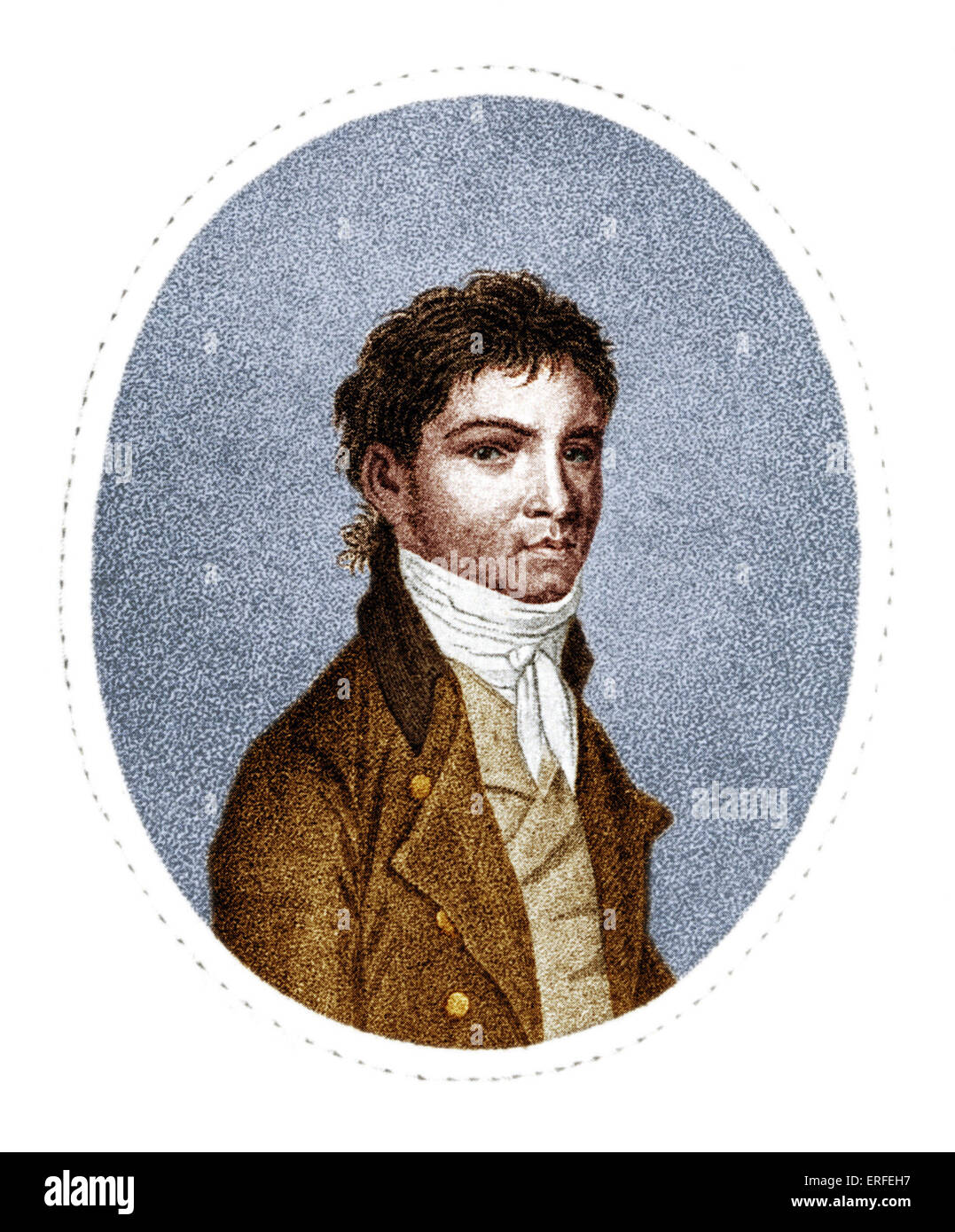 Ludwig van Beethoven (1770-1827) nach Stainhauser von Scheffner c.1801. Stockfoto