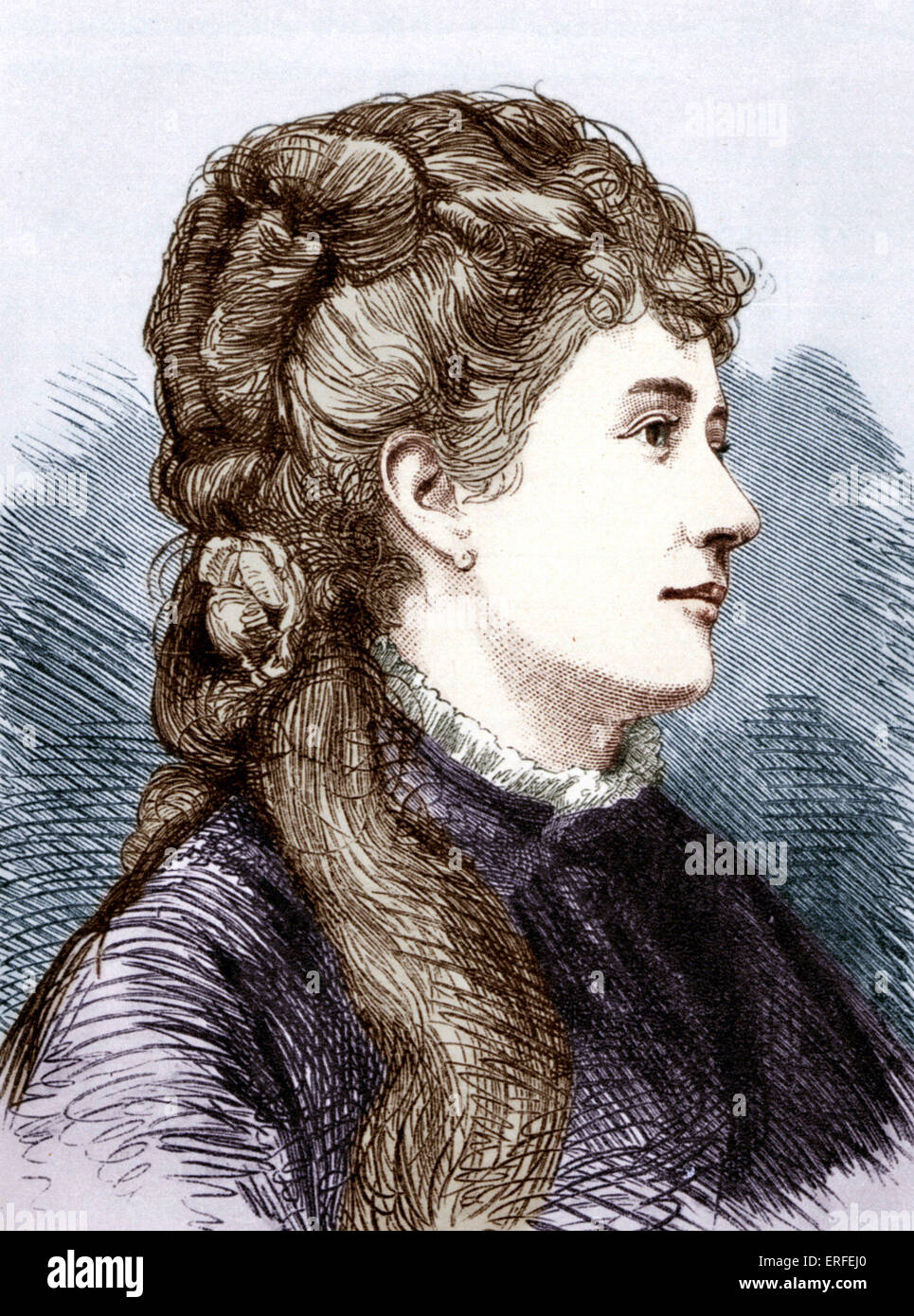 MARIA WALDMANN, bevorzugte eines Verdi Sänger. Amneris sang im ersten italienischen Aida.  Österreichischen mezzo - Sopran (1842-1920). Stockfoto