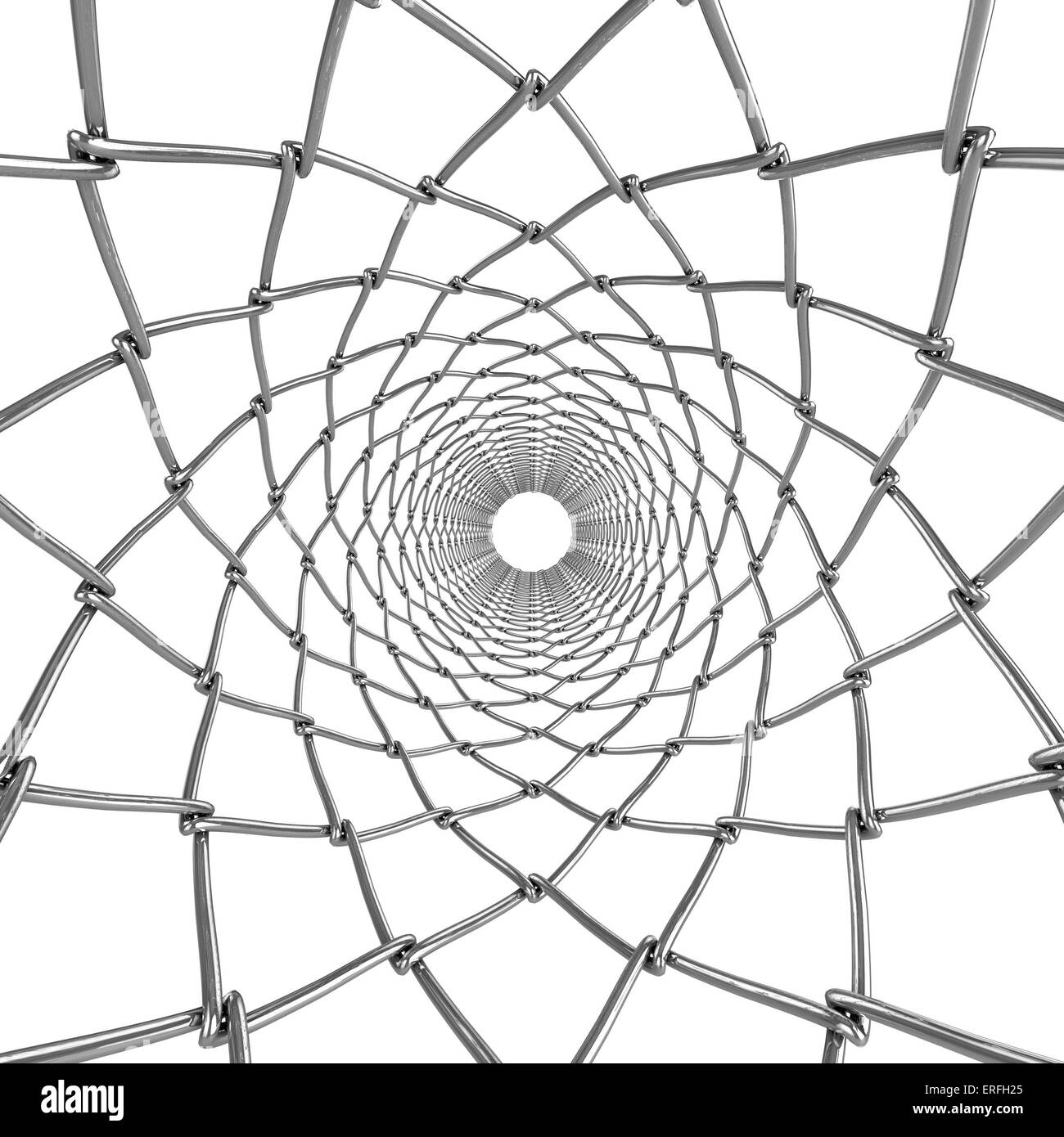 Draht-Web-Rohr. Abstrakten Ornament Hintergrund Stockfoto