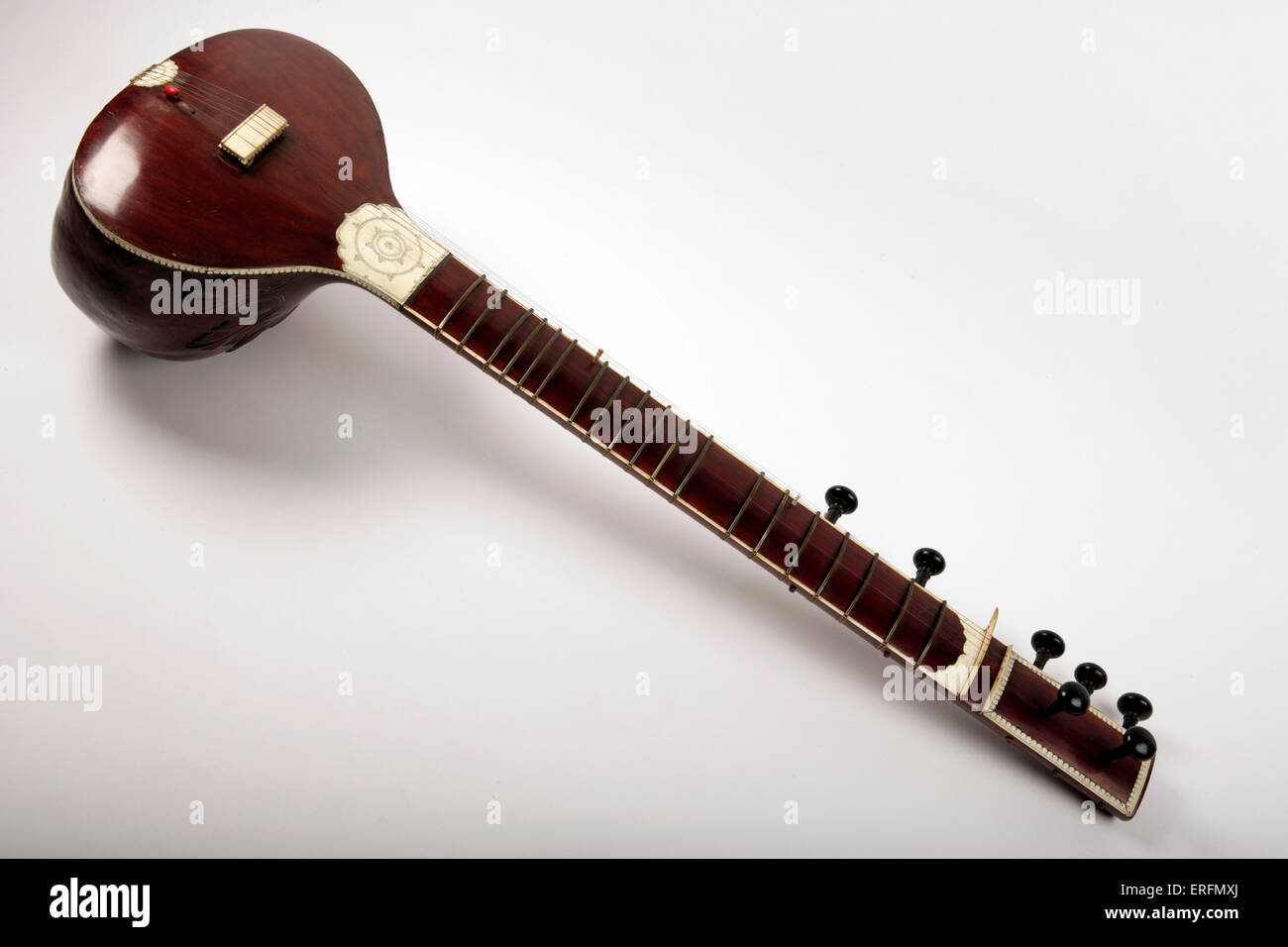 Sitar - indische Saiteninstrument Stockfoto