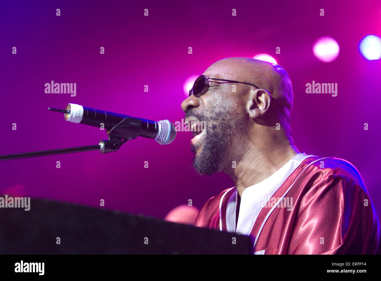 Isaac Hayes - amerikanischer Soul und Funk-Sänger, Songwriter und Schauspieler erklingt in der Oper, 08.02.2007. b. 20 August 1942. Stockfoto