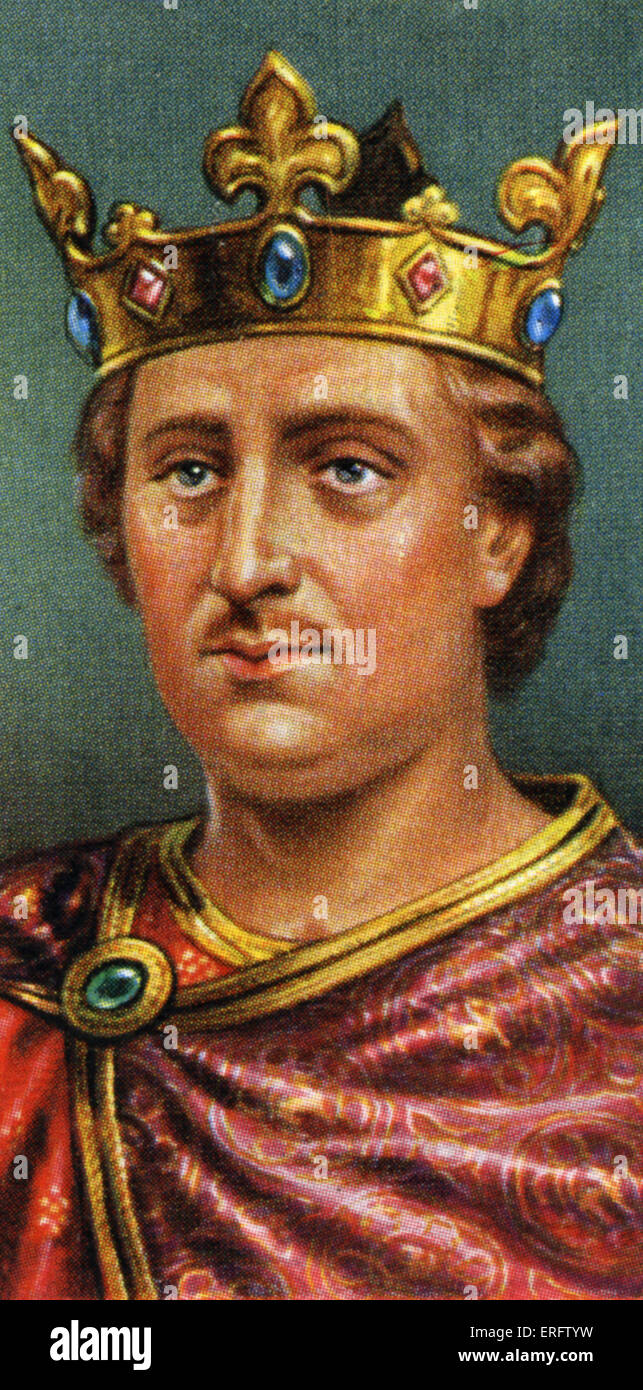 König Henry II. (Regierungszeit 1154-1189). Heinrich von Anjou, eine außergewöhnlich können König fand England verwüstet durch Bürgerkrieg und links Stockfoto