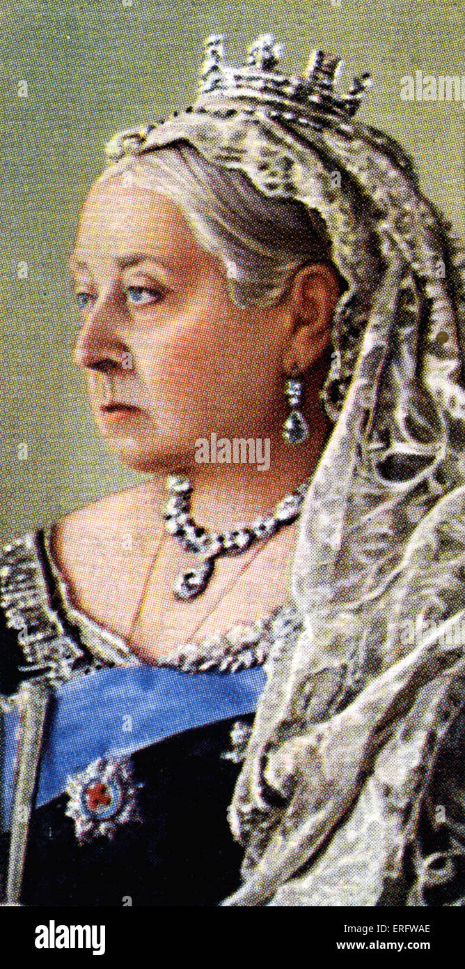 Porträt der Königin Victoria (Reigned 1837-1901).  Eine Nichte von William IV, Prinzessin Victoria kam auf den Thron im Alter von 18, drei Stockfoto