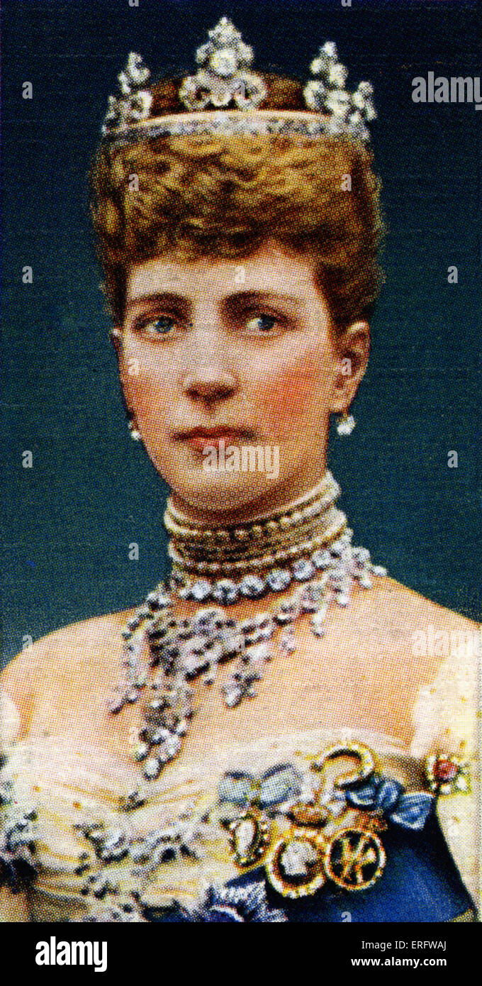 Königin Alexandra von Dänemark Porträt (1844-1925). Alexandra von Dänemark verheiratet der Prince Of Wales (später zu Edward Stockfoto