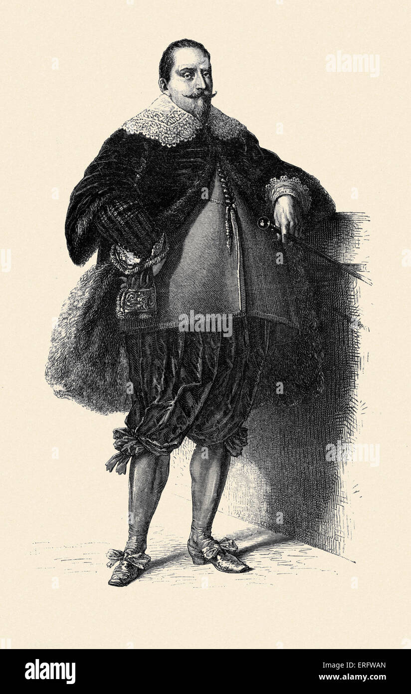 Gustavus Adolphus von Schweden / König Gustav II. Adolf (1594 – 1632). Der König führte die schwedische Armee während des Dreißigjährigen Krieges. Stockfoto