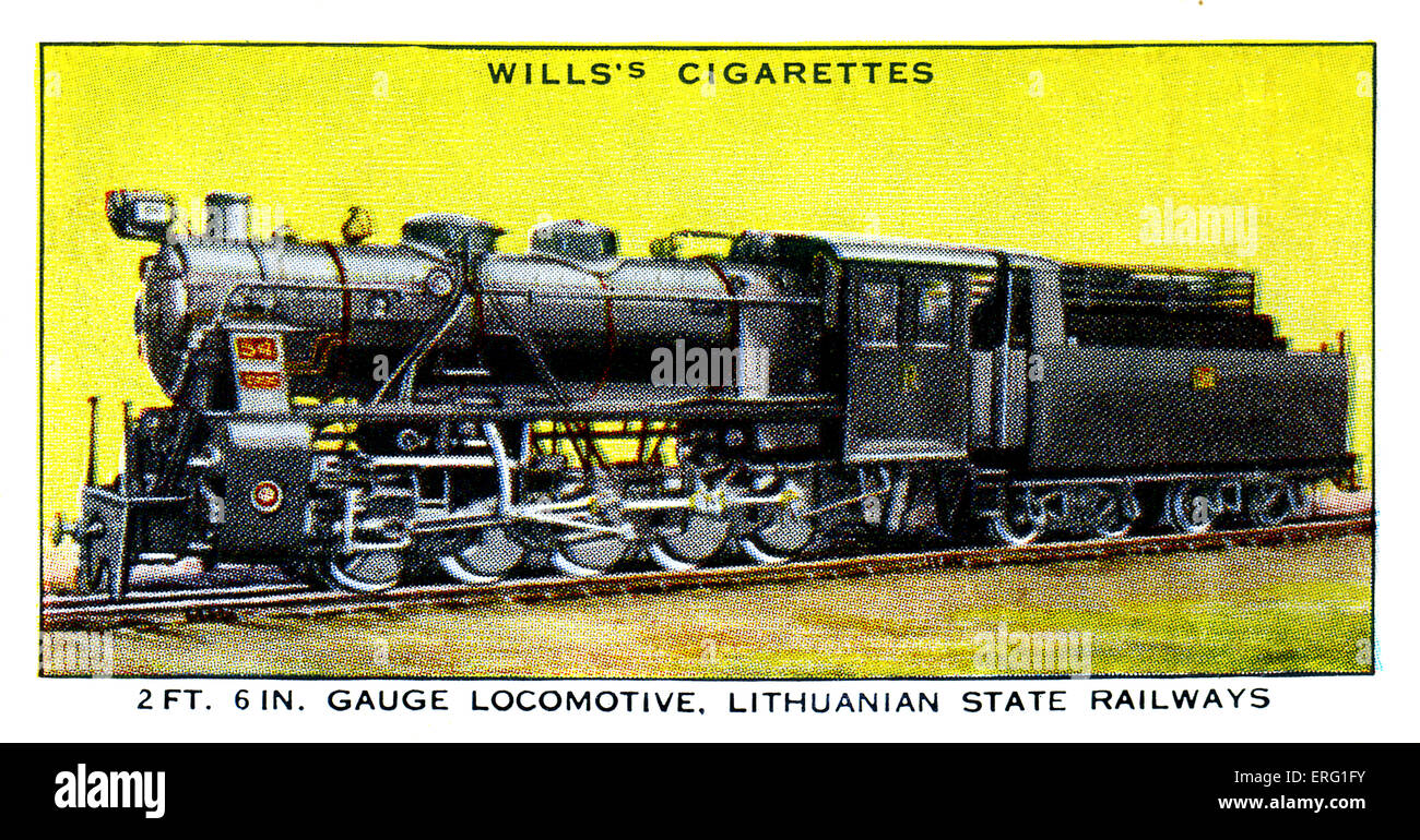Litauische Lokomotive. 2ft 6in Gauge Lokomotive. 0-10-0 Motor entworfen, um Lasten von 300 Tonnen auf den litauischen Staat zu schleppen Stockfoto