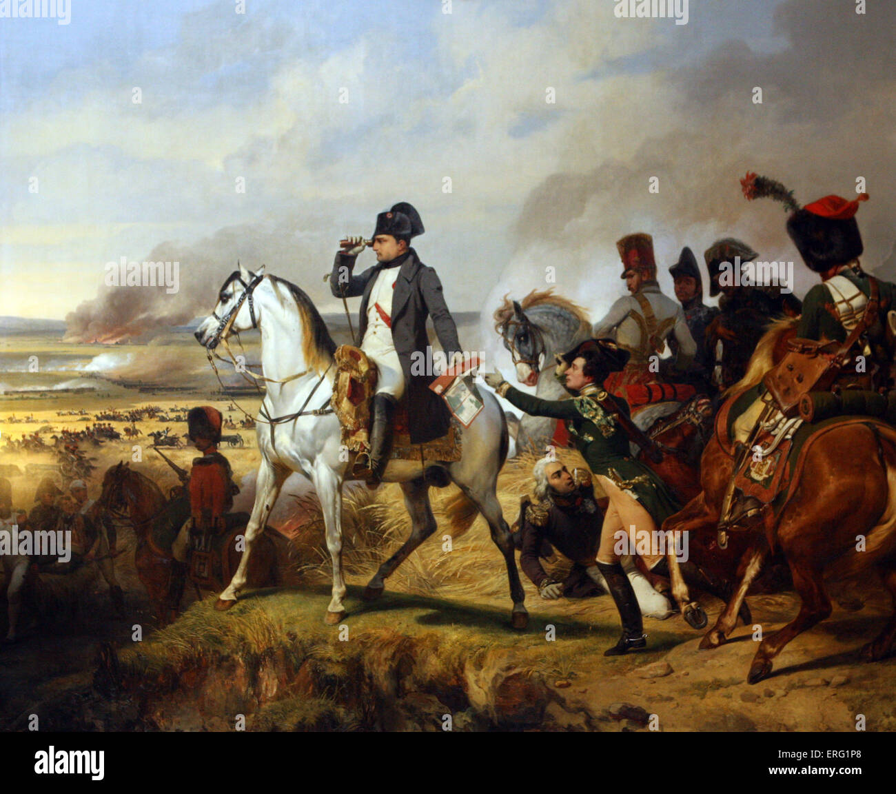 Bataille de gewann Schlacht von Wagram Wagram von Napoleon 6. Juli 1809 Stockfoto