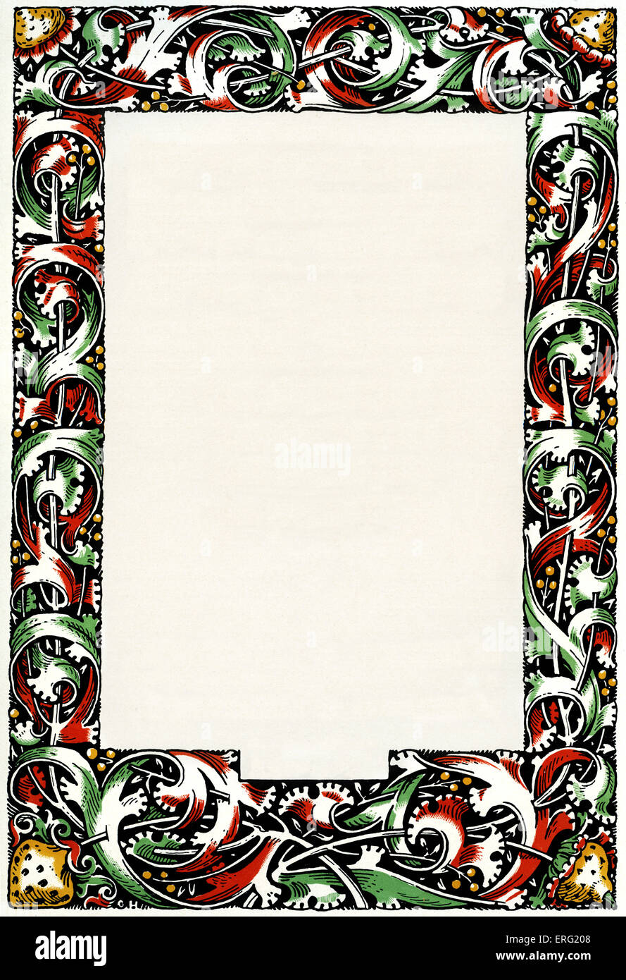 Umgeben zusammen von Reben und Beeren. Stockfoto