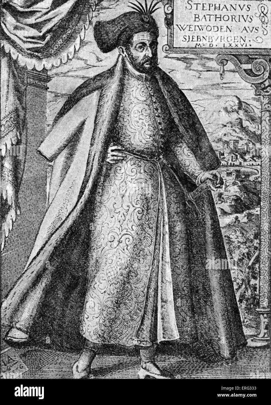 Stephan Bathory, König von Polen und Litauen, 27 September 1533-12 Dezember 1586. Stockfoto