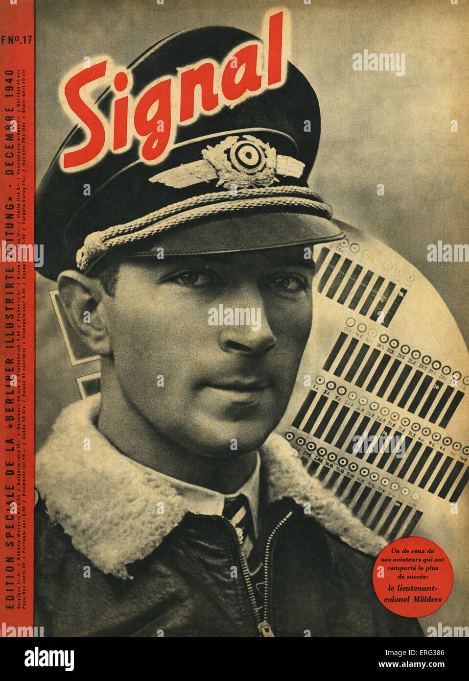 "Signal", eine spezielle französische Sprachversion von der "Berliner Illustrirte Zeitung", Dezember 1940.  Zu decken. UN de Ceux de Nos Stockfoto