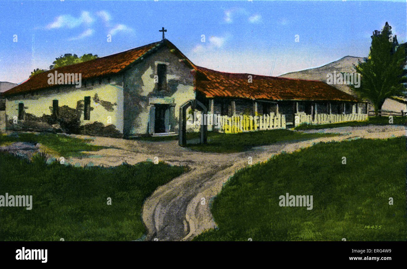 Kalifornien: Mission San Francisco Salano, gegründet 1823. Foto c.1900s Stockfoto