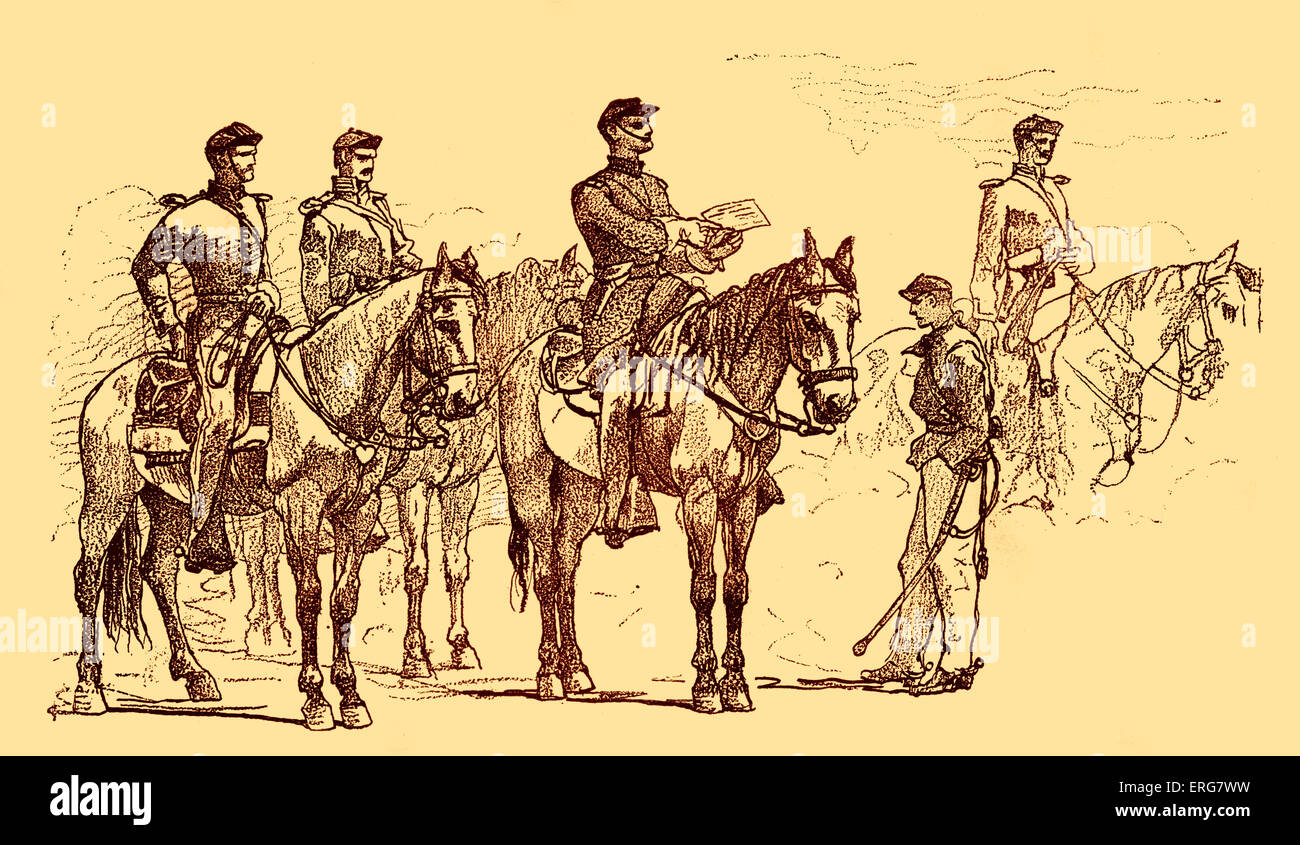 Kerkermeister Wache in Washington - amerikanischer Bürgerkrieg, nach Skizze, 1862.  Militärpolizei. Stockfoto