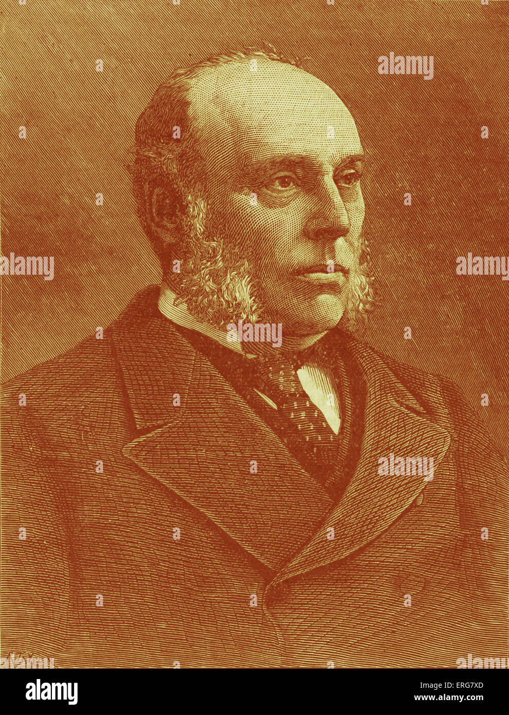 William Henry Smith - Porträt. Englischer Buchhändler und Kiosk der Familie feste W H Smith, gewähltes Mitglied des Parlaments in Stockfoto