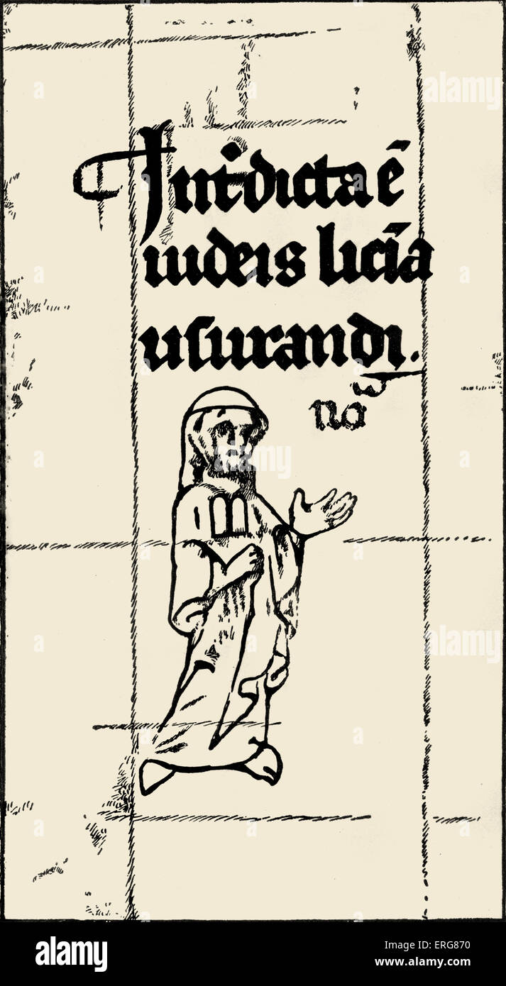Englische Juden im Mittelalter tragen eine Tablette geformte Abzeichen. Mittelalterliche Abzeichen, Bürger zu identifizieren, die Juden waren. Das Ergebnis der Stockfoto