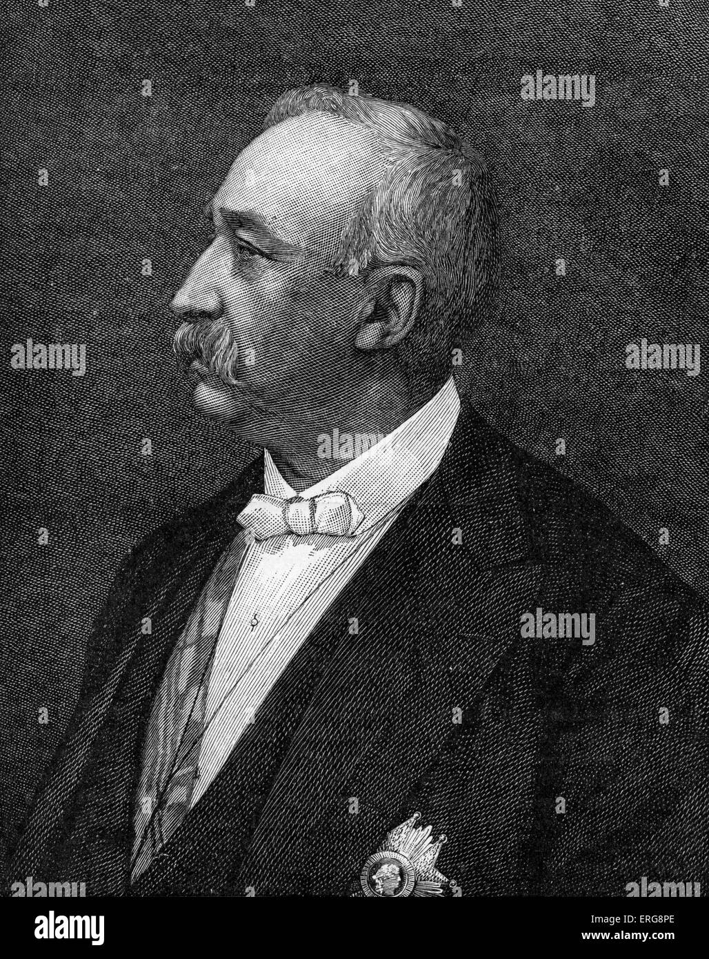 Präsident Faure, Portrait.    Félix François Faure, Staatspräsident von 1895 bis 1899, b. Januar 1841 - d. Februar 1899. Stockfoto