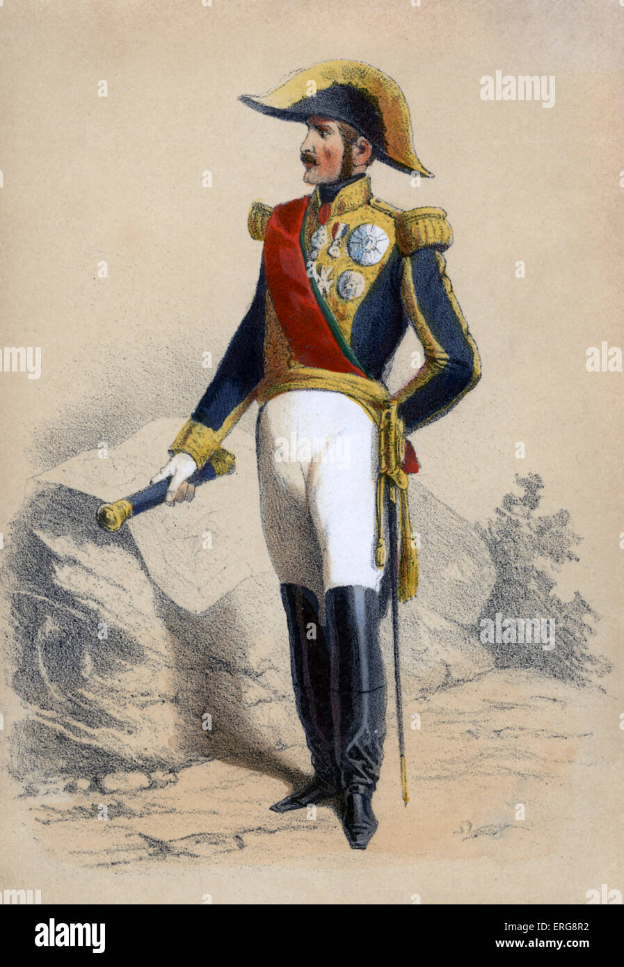 Maréchal de France: Marschall von Frankreich - französische militärische unterschieden. Während des zweiten Imperiums war der Titel von Napoleon statt. Stockfoto
