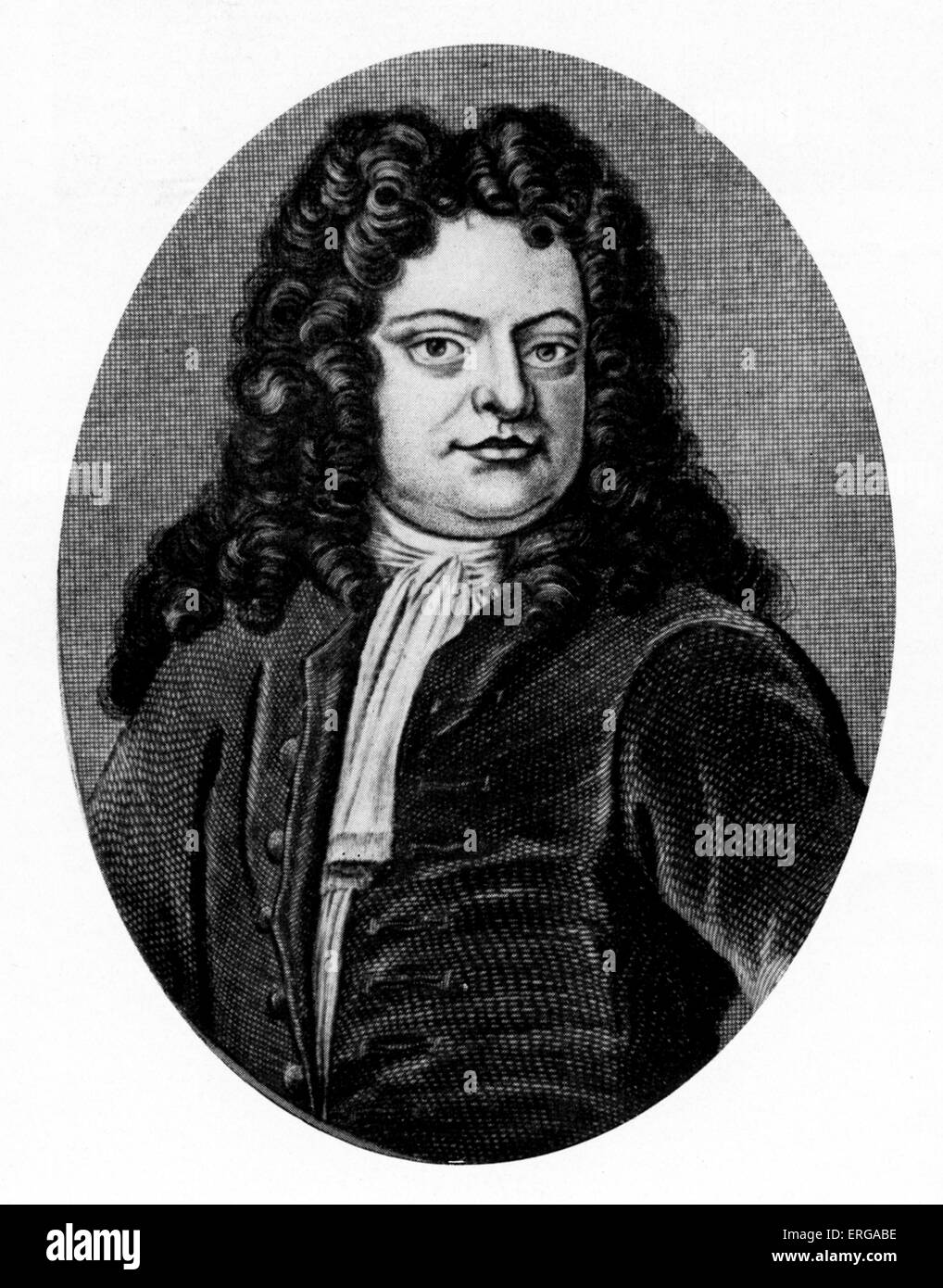 Richard Steele - Porträt. Irischer Schriftsteller und Politiker und Mitbegründer der Zeitschrift The Spectator. 12. März 1672 (getauft) – 1. September 1729. Stockfoto