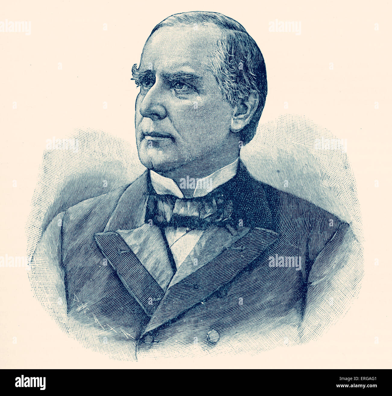 Präsident McKinley, 25. Präsident der USA von 1897 bis 1901. William McKinley, Jr.: Republikaner, B. Januar 1843 - d. September 1901 Stockfoto