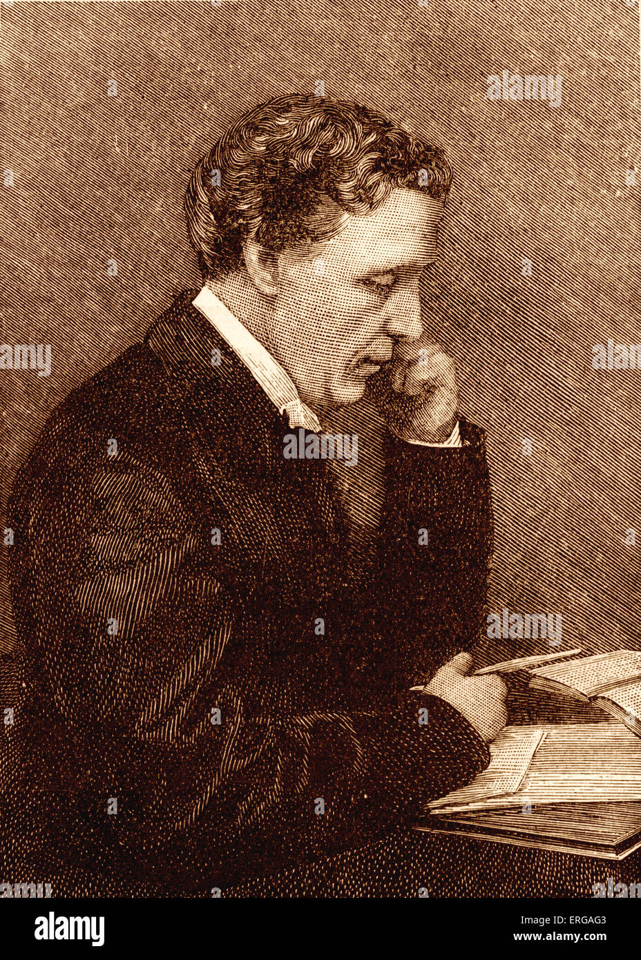 Lewis Carroll, Portrait.  Der britische Autor: b. Januar 1832 - d. Januar 1898 Stockfoto