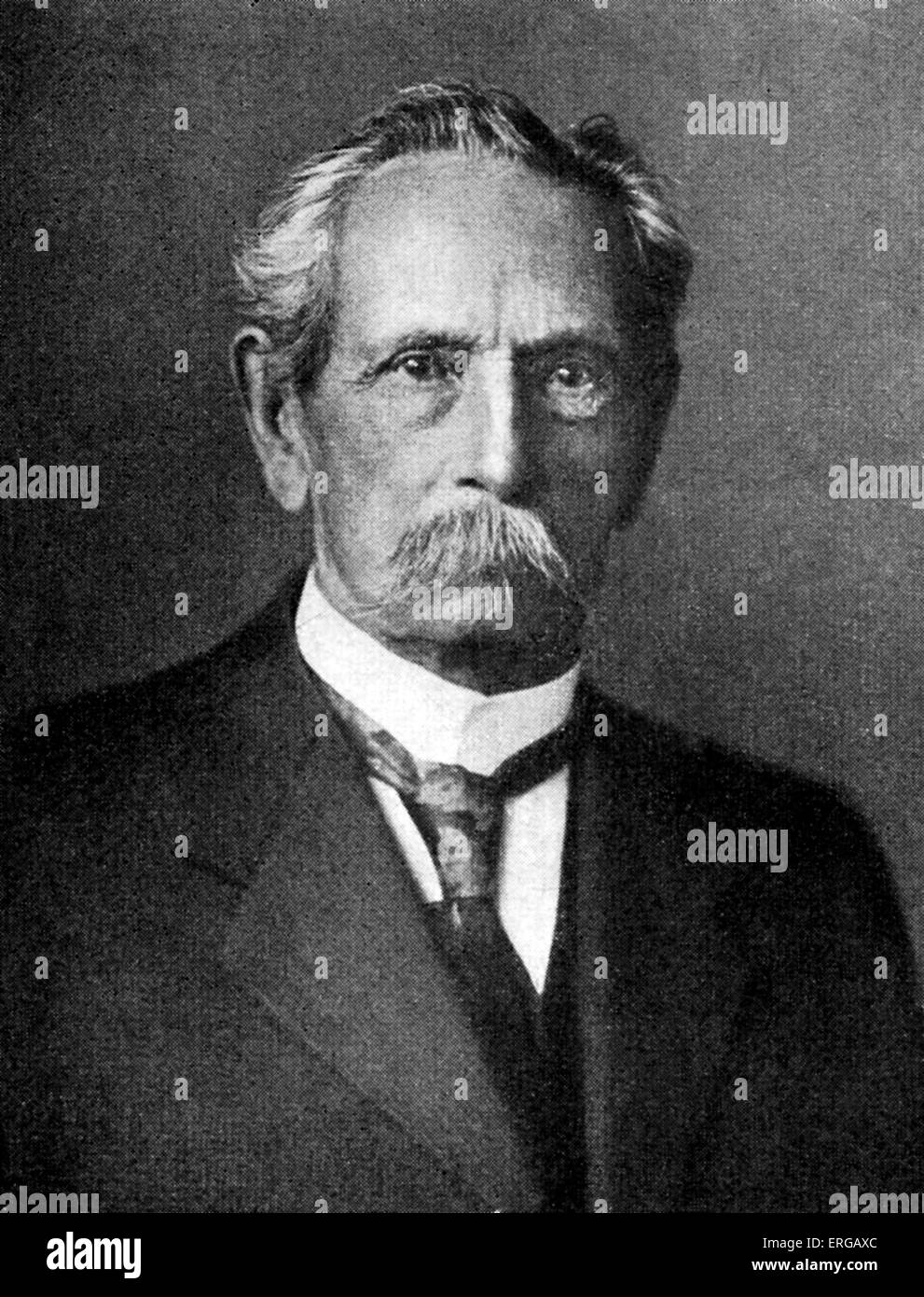 Carl Benz (1844-1929) deutschen Motor Designer und Auto-Ingenieur, gemeinhin als der Erfinder des benzinbetriebenen Autos. Stockfoto