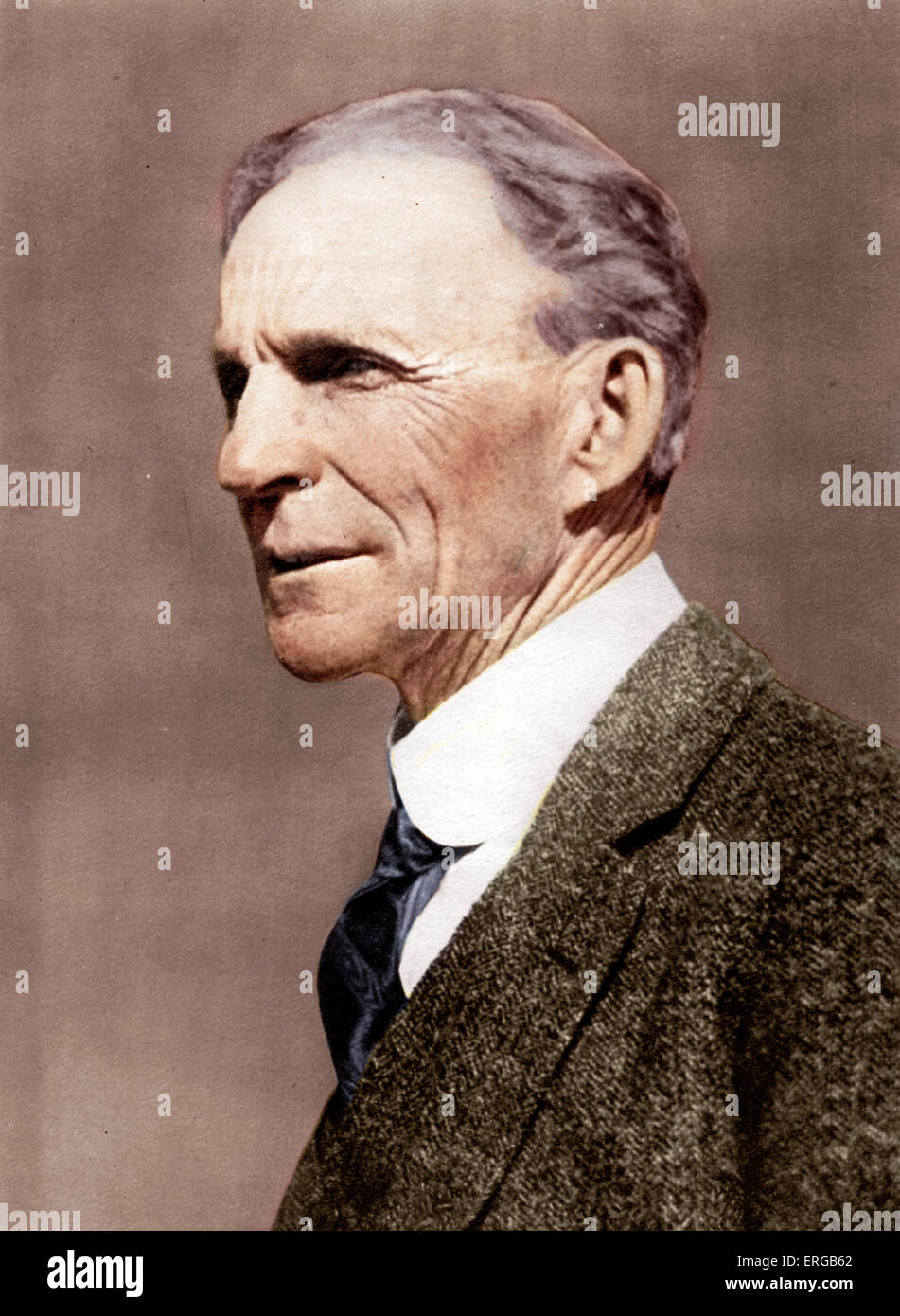 Henry Ford (30. Juli 1863 – 7. April 1947) - US-amerikanischer Industrieller, Gründer der Ford Motor Company, der die Entwicklung der Fließband-Technik für die Massenproduktion gesponsert. Seine Einführung des Model T Automobils revolutioniert Transportindustrie. Stockfoto