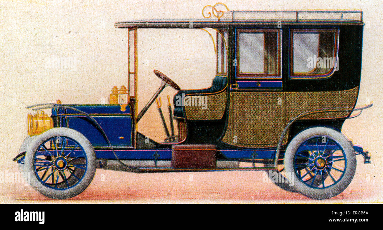 Französisch-Trainer gebauten Autos 1906-1913: Limousine mit Zuckerrohr im Hauptteil verziert. Stockfoto