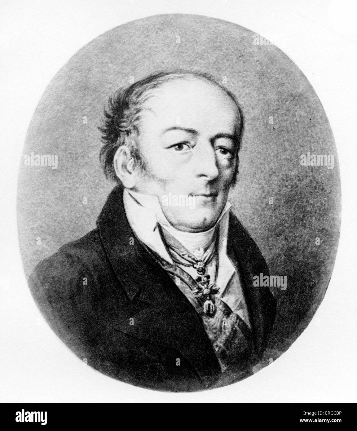 Johann Philipp Count von Stadion (1763 – 1824) nach dem Portrait von Perger. Stockfoto