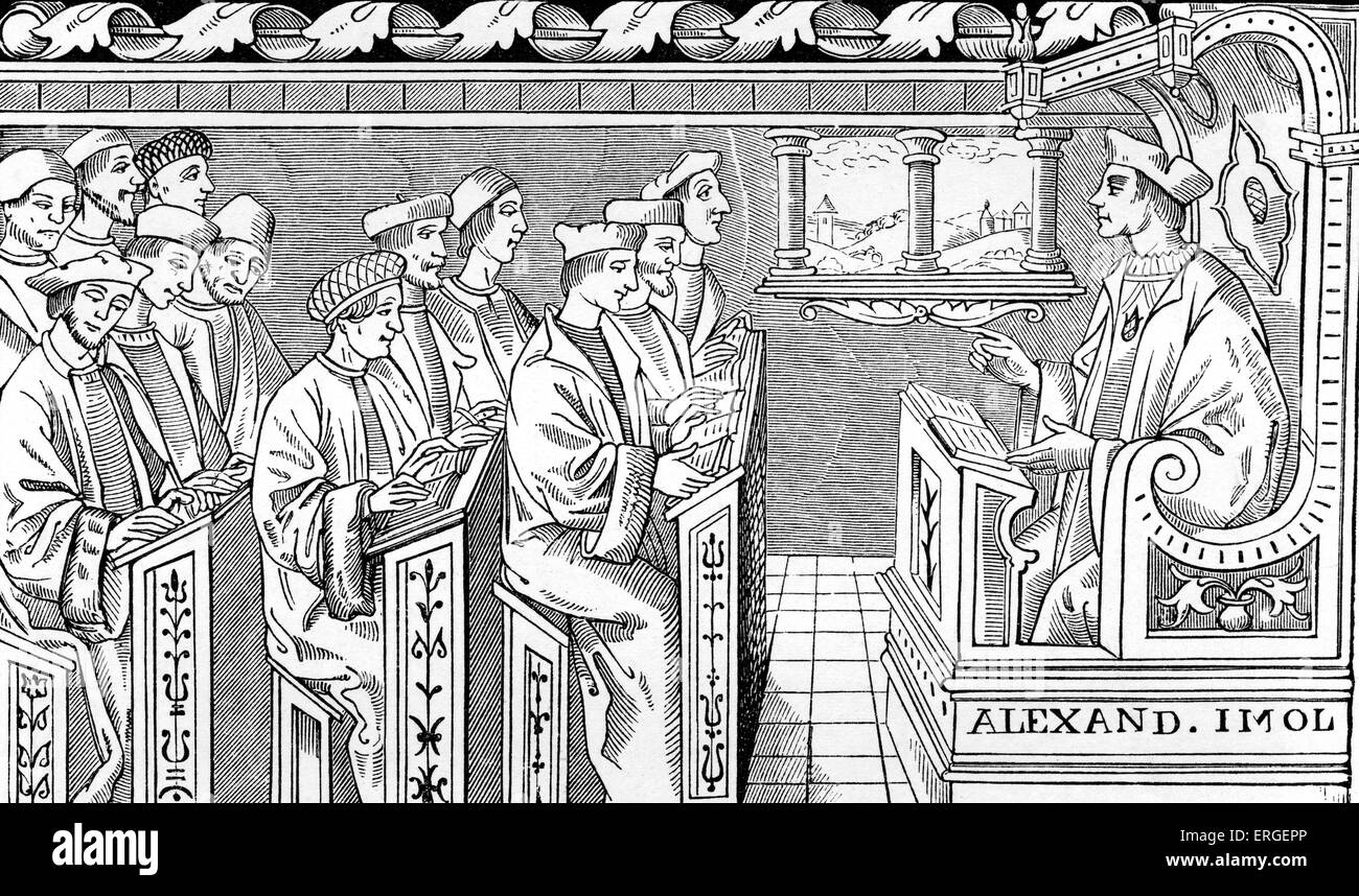 Schule - nach Design des 16. Jahrhunderts. Durch das Kabinett (alte Meister), entworfen von Holz. Stockfoto