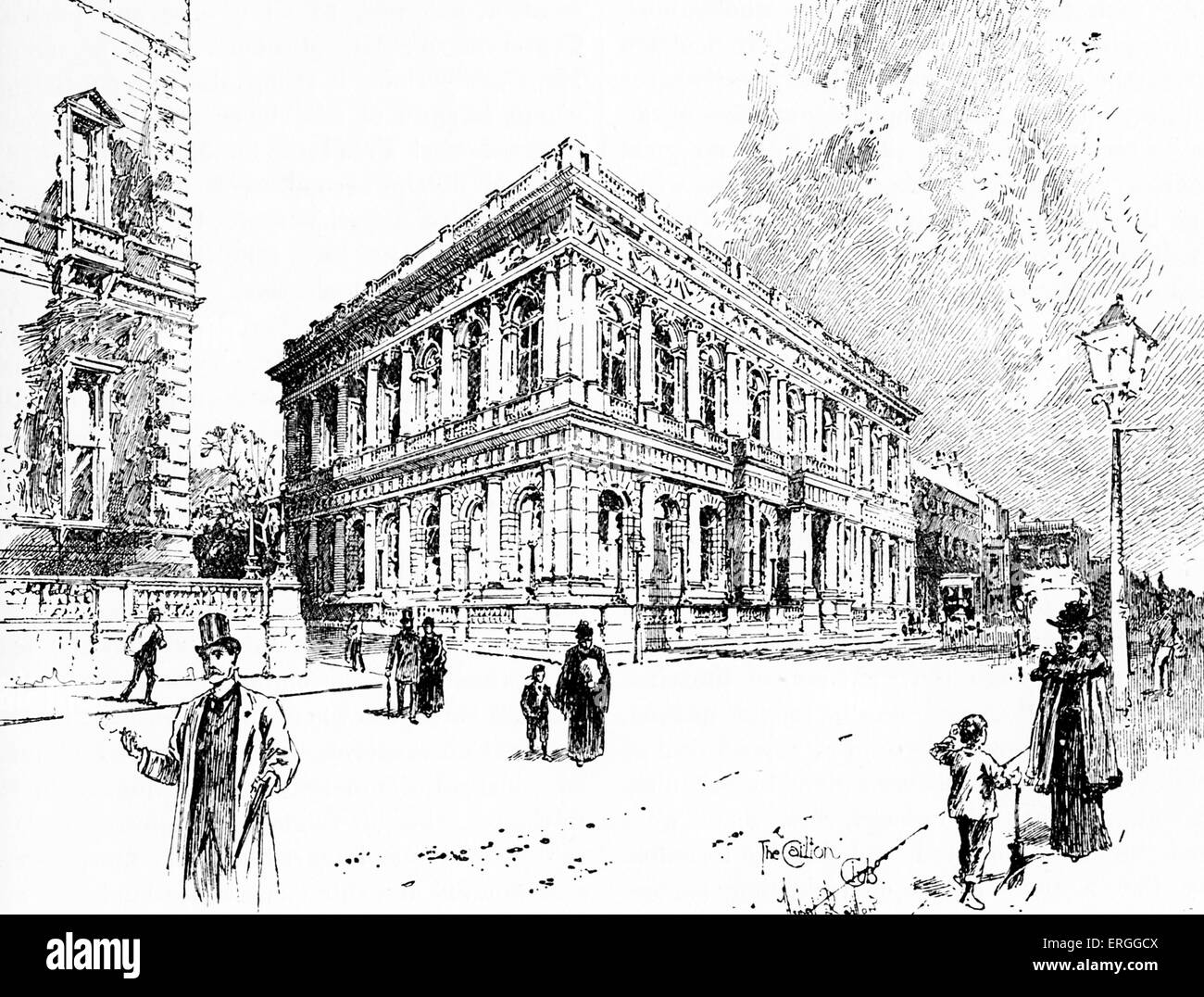 Das Carlton Club, Pall Mall, London, c. 1874. Konservative Herrenclub, London. Im Jahre 1832 gegründet. Stockfoto