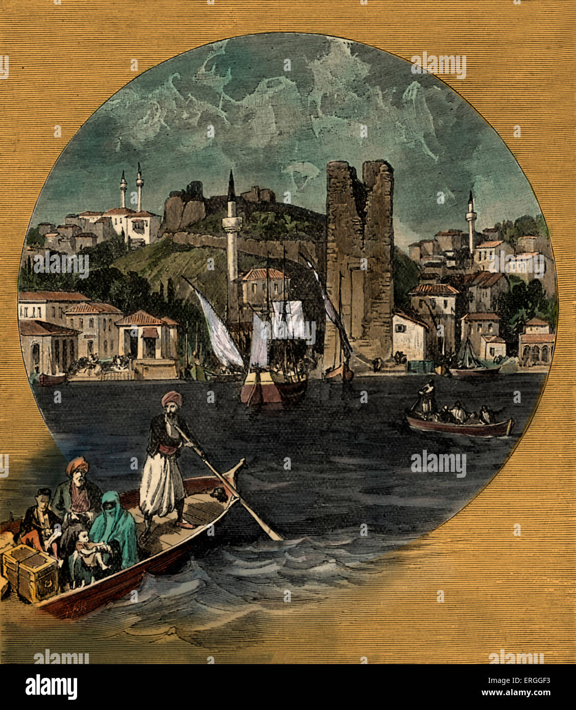 Gallipoli, Ende des 19. Jahrhunderts. Penisular befindet sich im türkischen Thrakien (oder Ost-Thrakien), den europäischen Teil der Türkei. Umgeben von Stockfoto