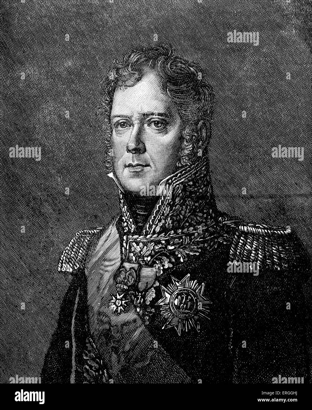 Michel Ney - Porträt.  1. Duc d'Elchingen 1. Prince De La Moskowa. Französischer Soldat und militärischer Befehlshaber während der französischen Stockfoto