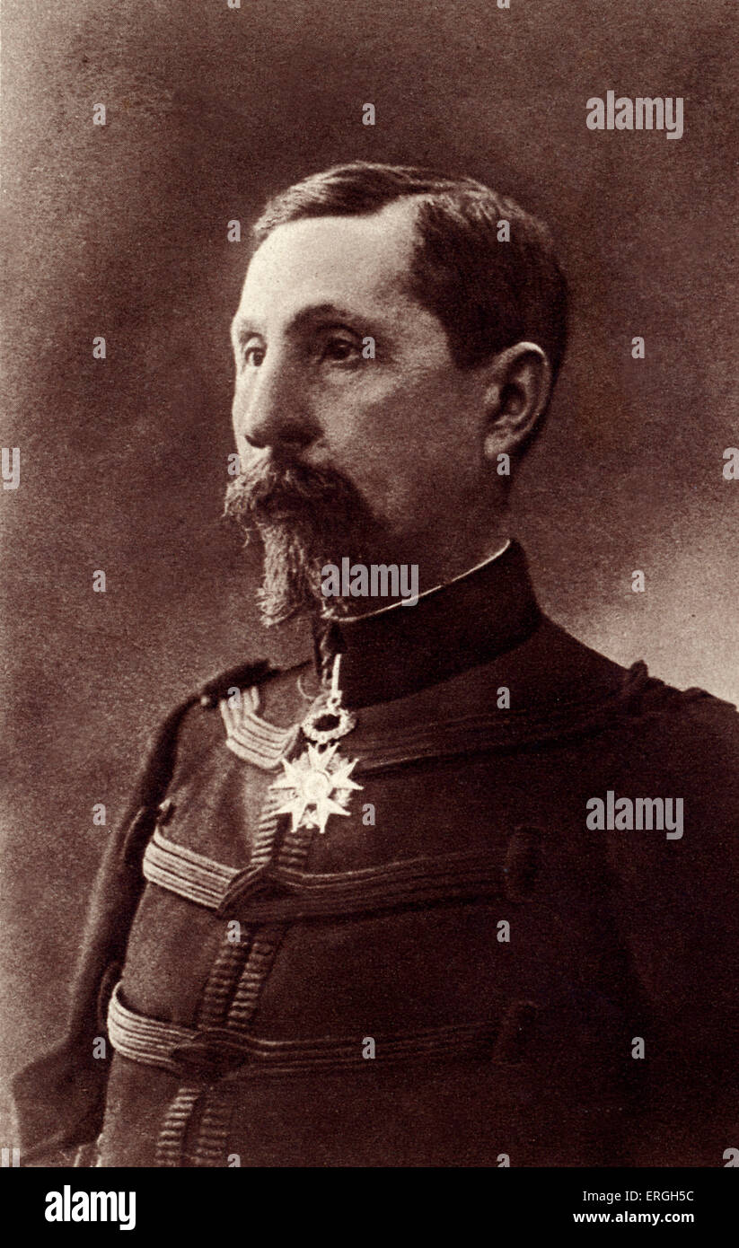 Pierre Roques - Porträt von französischer General und Kriegsminister (16. März 1916 – 12. Dezember 1916). 28. Dezember 1856-26 Februar Stockfoto
