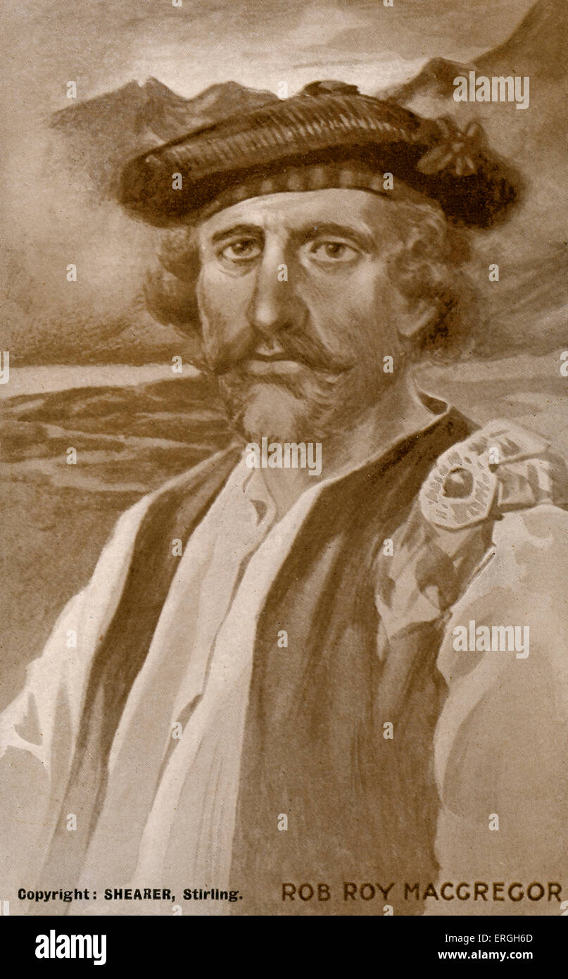 Rob Roy MacGregor von George Shearer. Schottischen Volkshelden und Outlaw, getauft 7. März 1671 – 28. Dezember 1734. Stockfoto