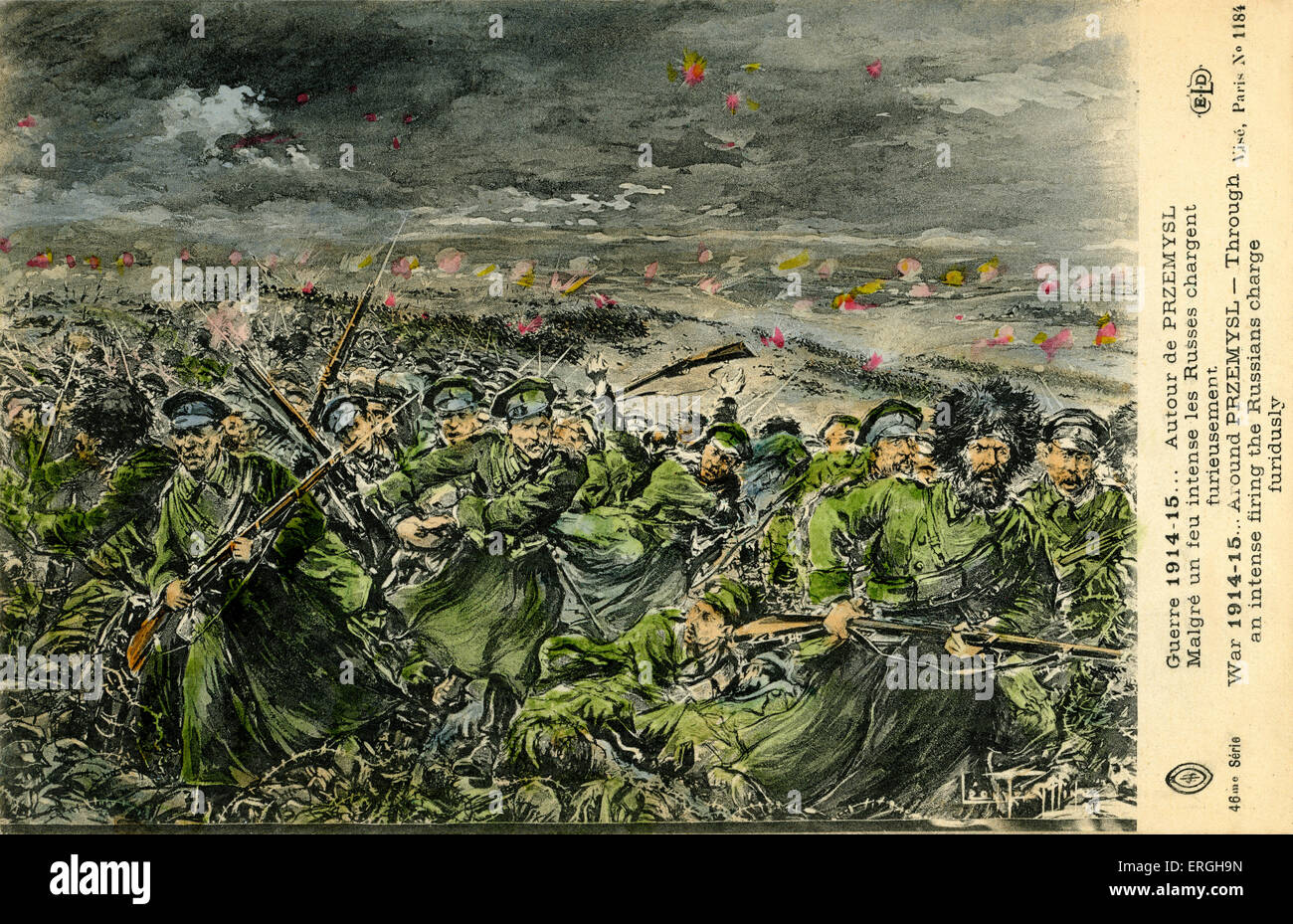 1. Weltkrieg: Belagerung von Przemyśl, 24. September 1914 – 22. März 1915. Reihe von Schlachten zwischen Österreich - Ungarn und der russischen Stockfoto
