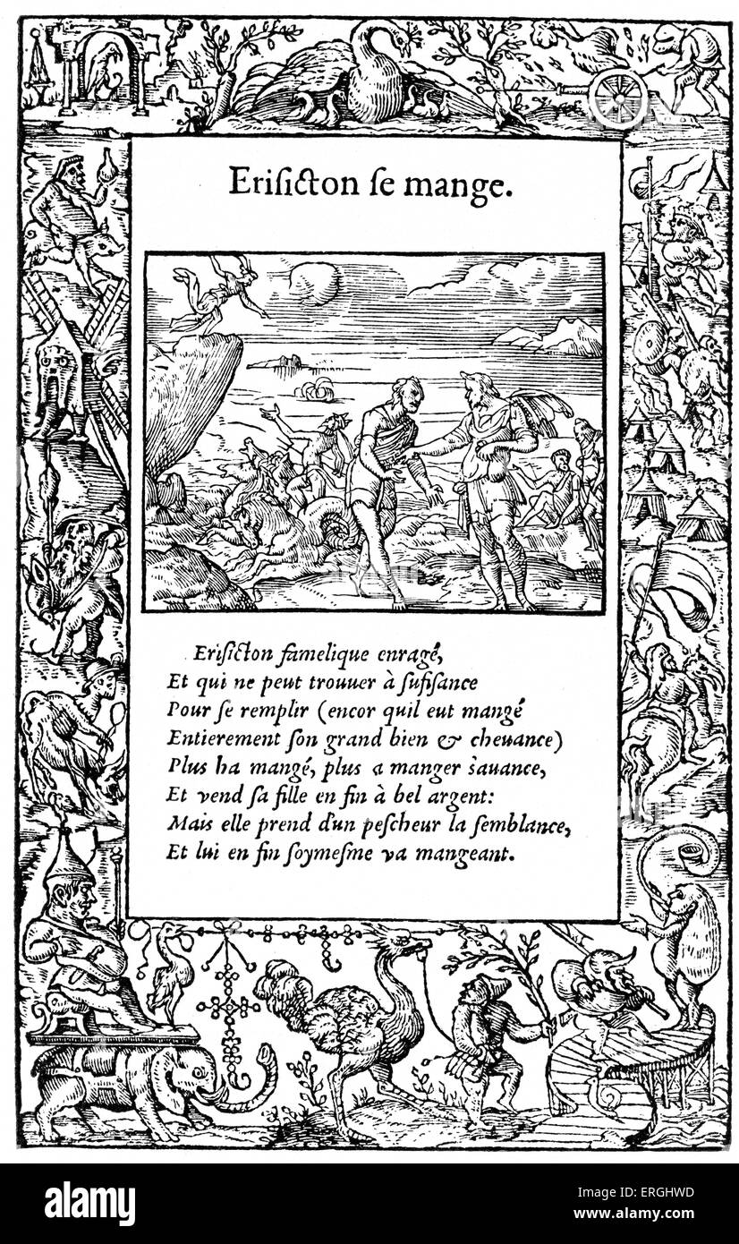 Calvins Brief an Martin Luther, 21 Januar 1545. Satz mit Unterschrift schließen. John Calvin, französischer Theologe und pastor Stockfoto