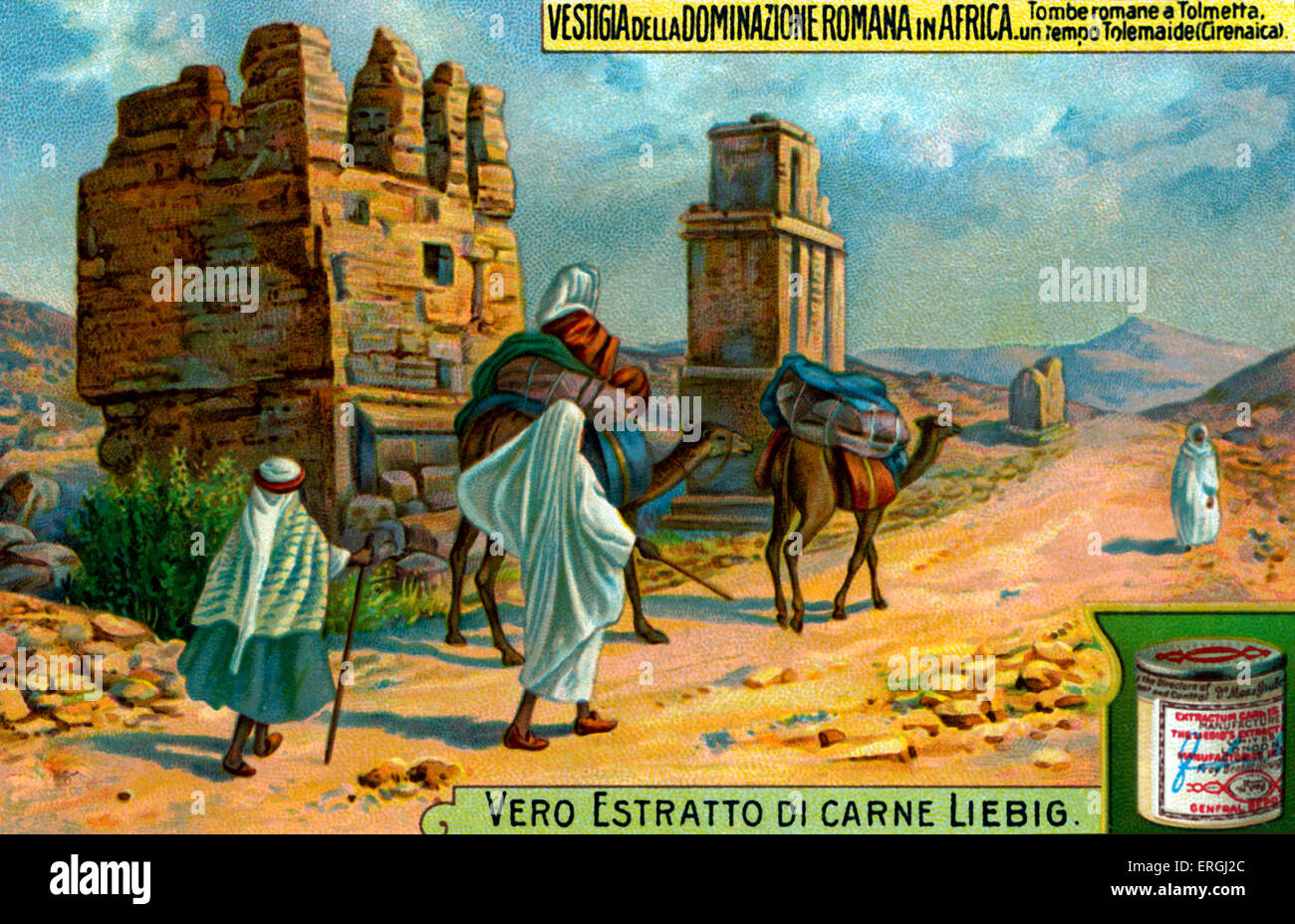 Ptolemais Cyrenaica (heute Libyen). Alte Hauptstadt, möglicherweise benannt nach Ptolemäus III Euergetes. Benannte Tolmeta in der römischen Stockfoto