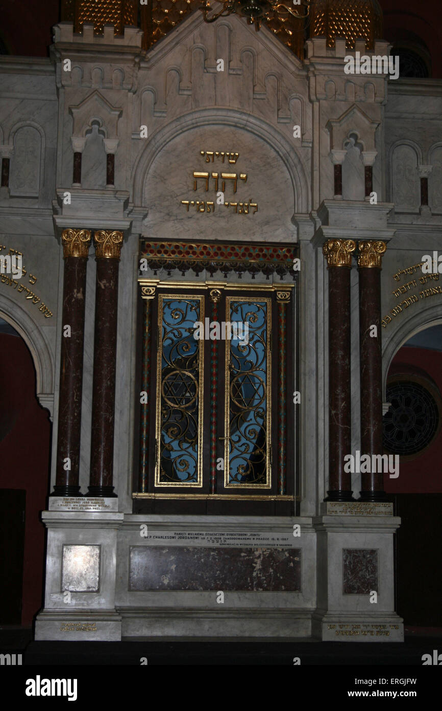 Tempel-Synagoge, Kazimierz, Krakau, Polen.  Reform der jüdischen Synagoge.  Maurischen Stilgebäude von Ignacy Hercok, Stockfoto